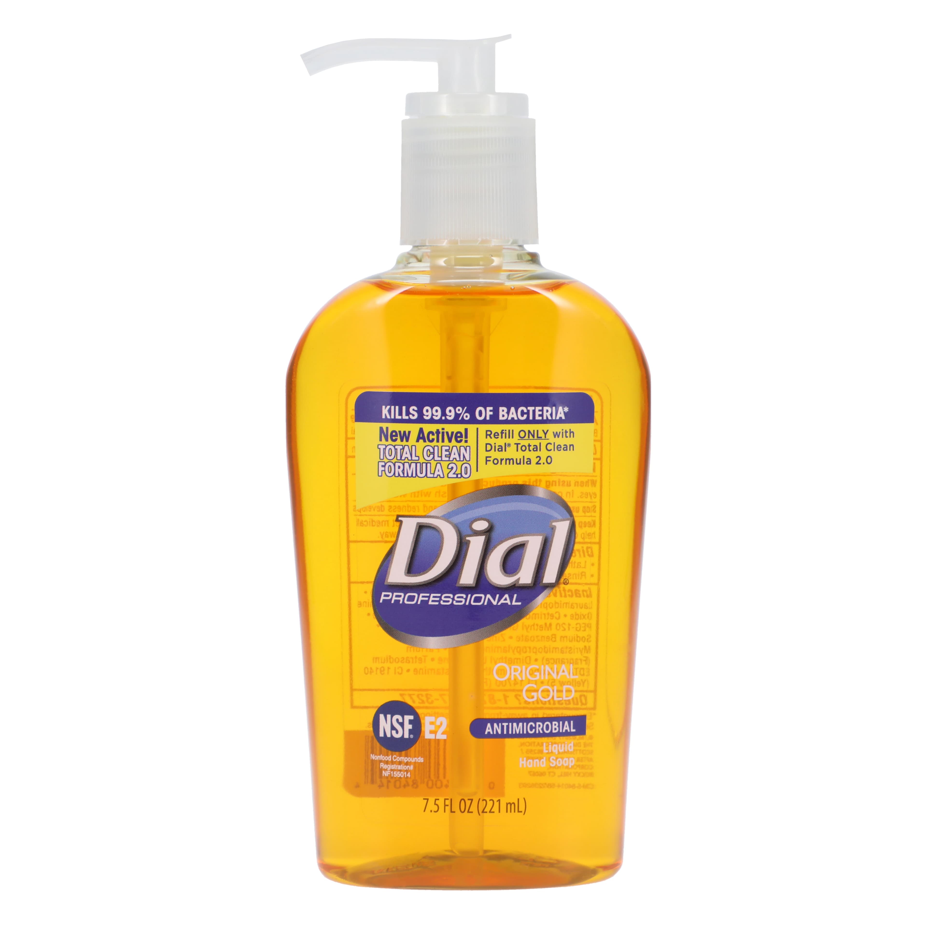 Dial Gold Antibacterial Liquid Hand Soap, Pump Bottle, 7.5 oz, 2340084014 - Gold Liquid Hand Soap, Antibacterial, Pump, 7.5 oz,, 2340084014 - Image 1