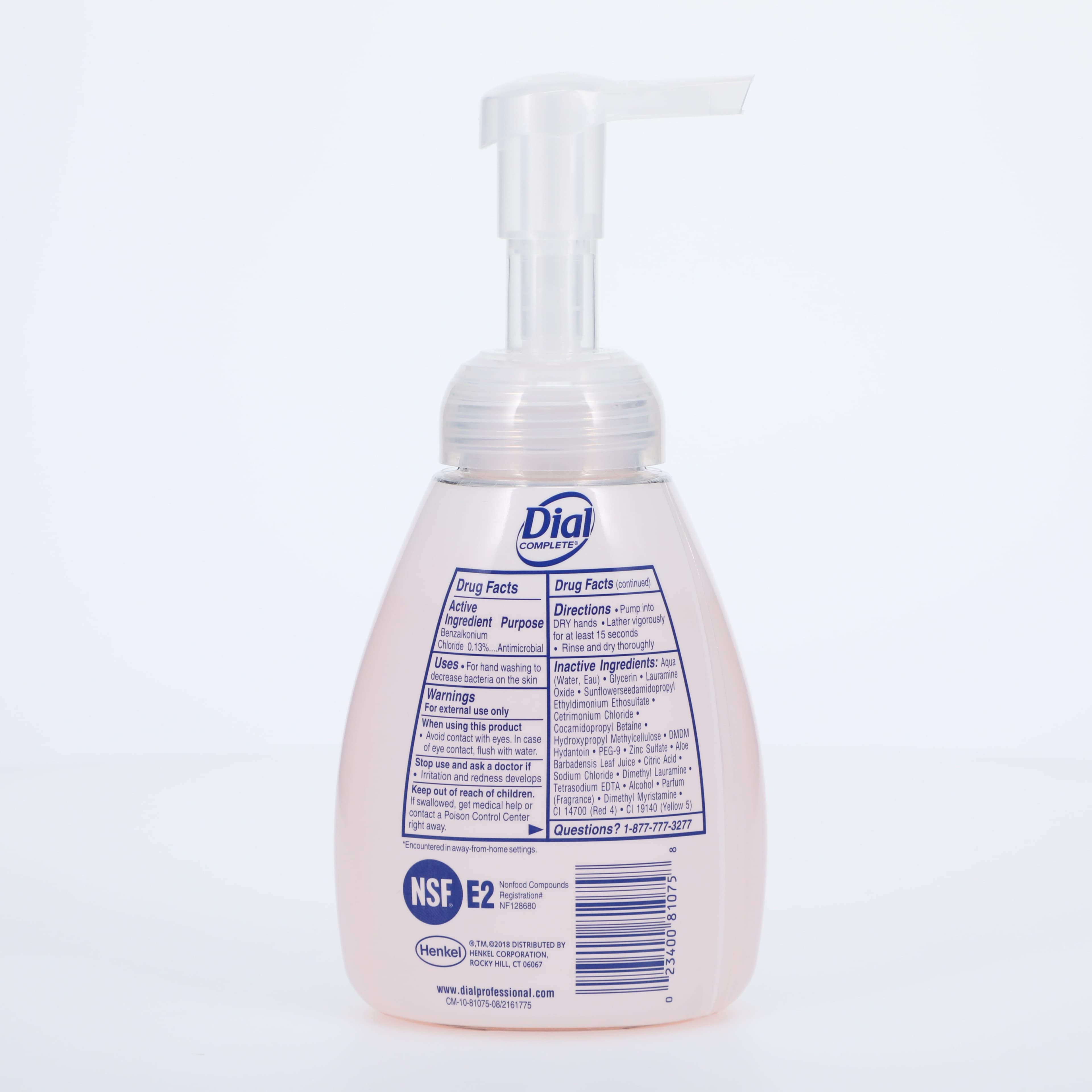 Dial Complete Healthcare Foaming Hand Soap, Antimicrobial with Lotion, 7.5 oz Tabletop Pump Bottle, 2340081075 thumbnail 2