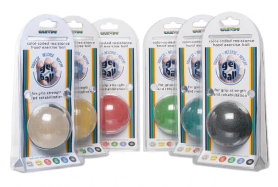 CanDo Gel Hand Ball, Large, Black, Heavy Resistance - Cando Gel Hand Ball Large - Image 1