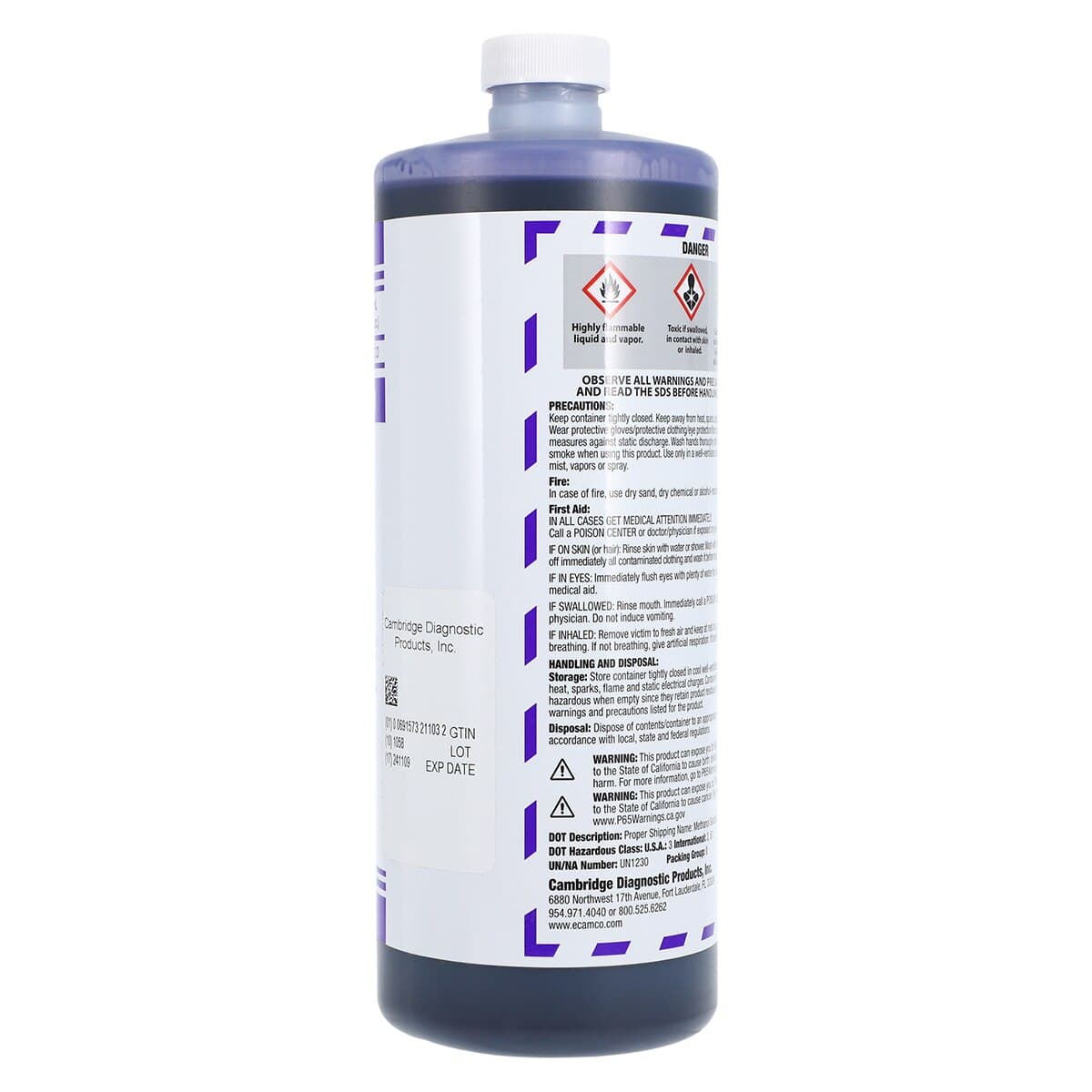 Camco Quik Stain II Solution, Dark Blue, 946 mL Bottle thumbnail 3