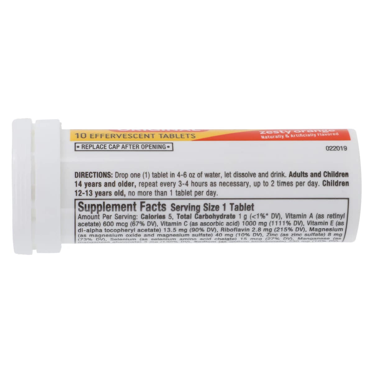 Airborne Effervescent Tablets, Zesty Orange, 10/Pack thumbnail 5
