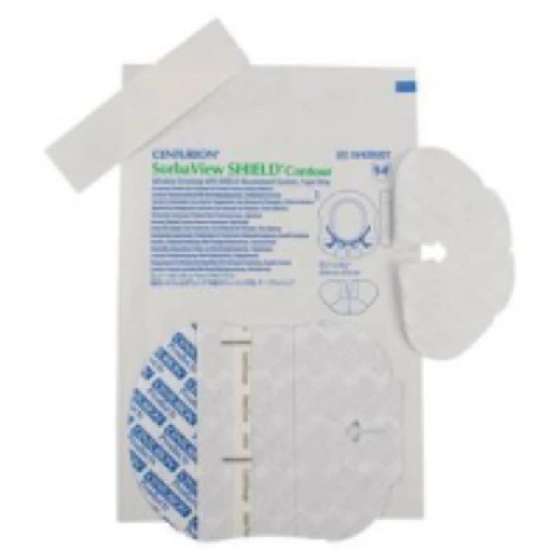 SorbaView Shield Contour Dressing, Film Window, 3-3/4 x 4-1/4 Inch, Adhesive, Transparent, Absorbent - SorbaView Shield Contour Dsg - Image 1