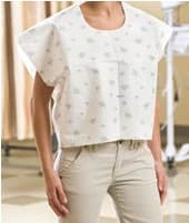 Graham Medical Fabri-Soft Exam Cape, Disposable, 30 in x 21 in, Wildflower, 100/Case - Cape Exam Disp TPT Wildflower - Image 1