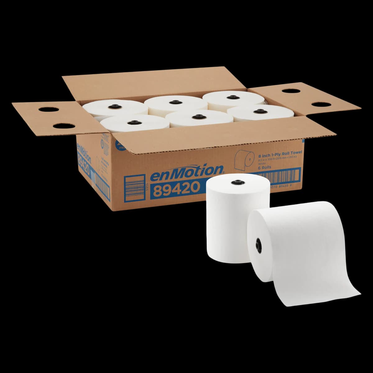 Georgia-Pacific enMotion Touchless Towel Roll, 8.25" x 700", White, 6 Rolls/Case - Towel Enmotion 8.25"X700" - Image 1