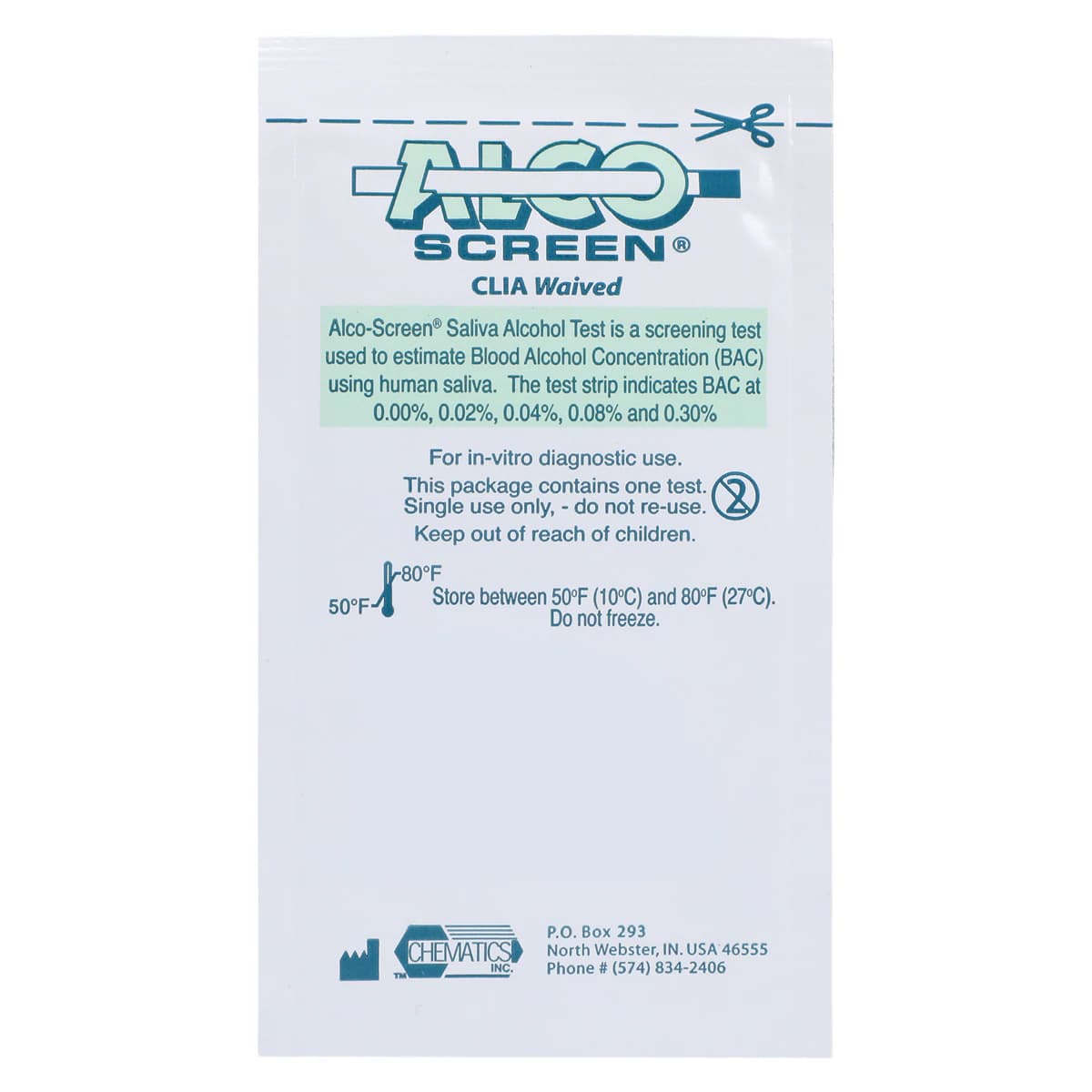 Alco-Screen Saliva Alcohol Test Kit, CLIA Waived, 24 Tests/Box thumbnail 3