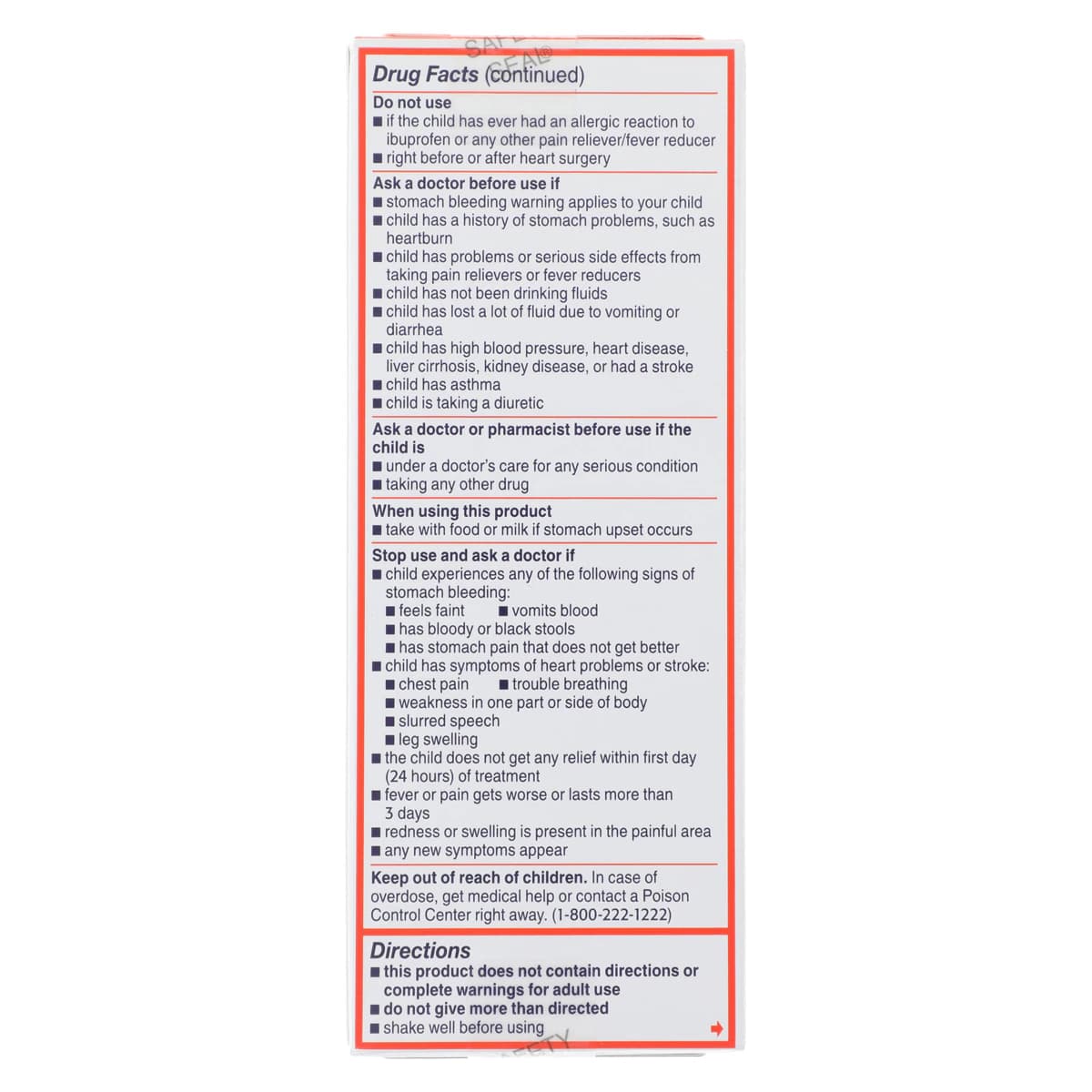 Motrin Children's NSAID Suspension, 100mg/5mL, Berry Flavor, 4 oz Bottle thumbnail 2