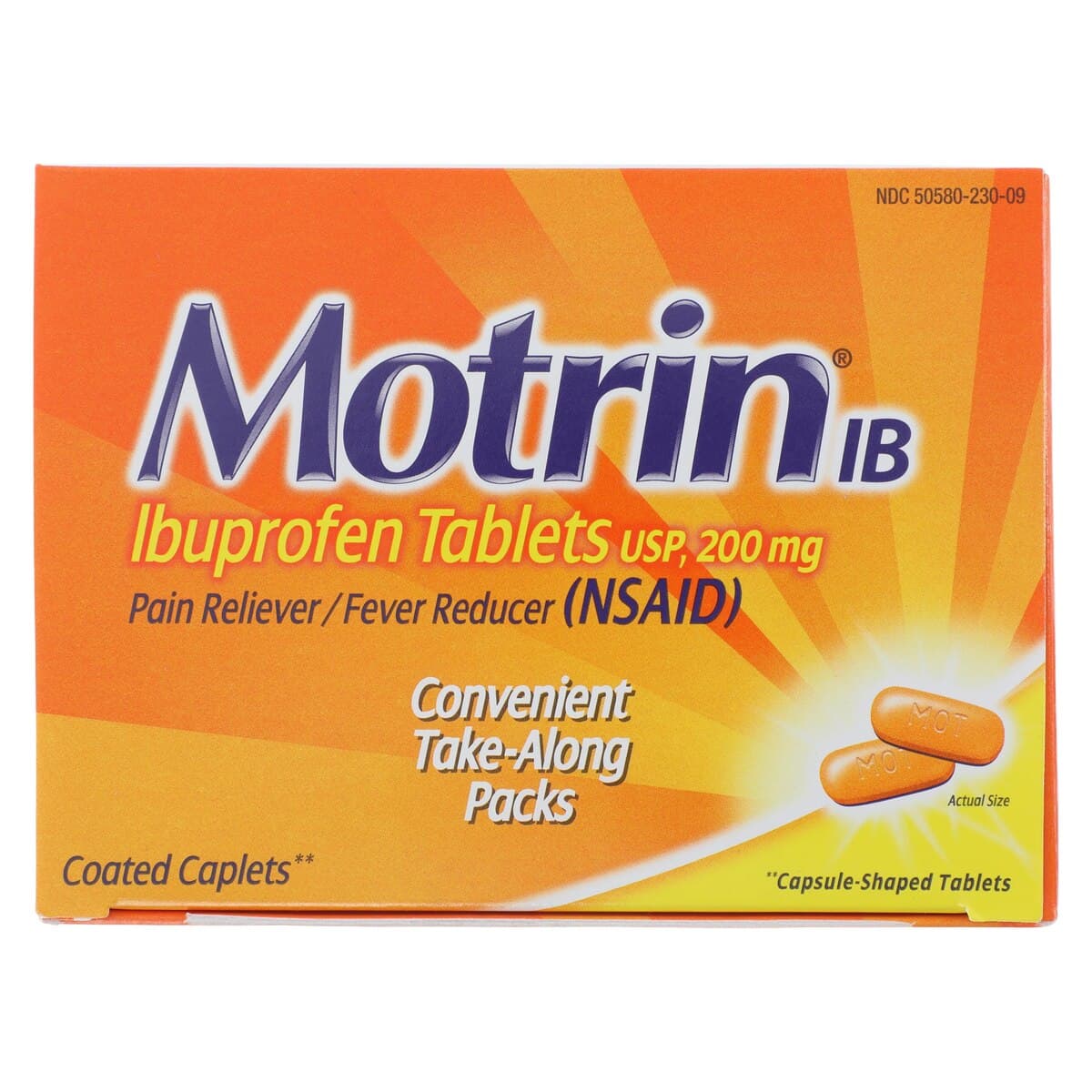 Motrin IB Tablets, 200mg, NSAID, 50x2/Box thumbnail 7