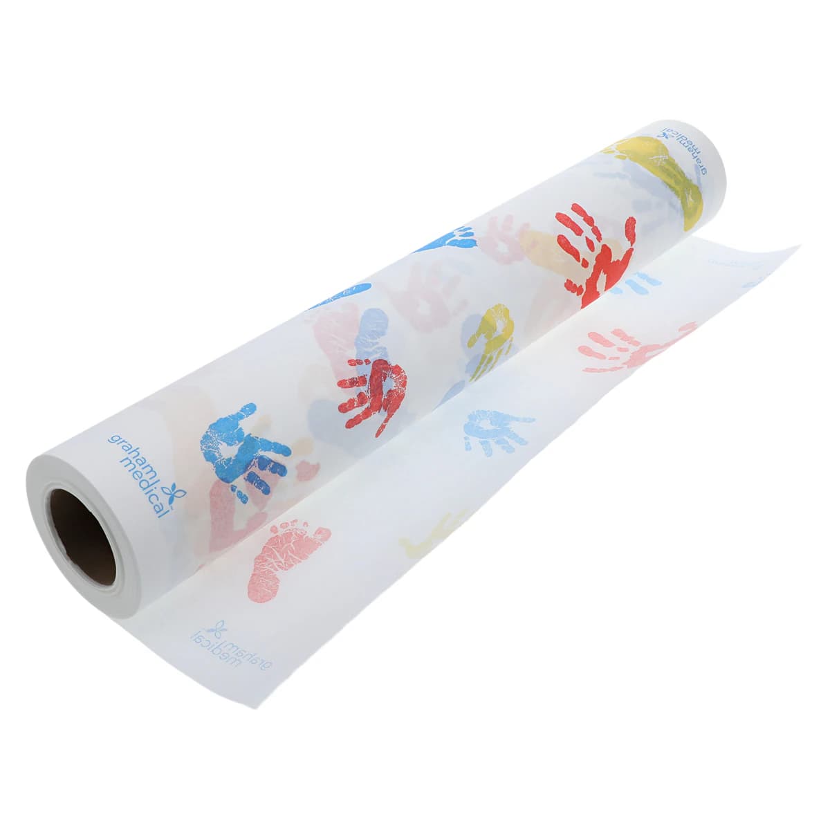Graham Medical Table Paper Crepe Tiny Tracks, 18 in x 125 in, Non-Sterile, Latex-Free, 12 Rolls/Case - Table Paper Crepe Tiny Tracks - Image 1