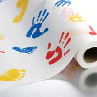 Graham Medical Table Paper Crepe Tiny Tracks, 14.5 in x 125 Feet, Non-Sterile, Latex-Free, 12 Rolls/Case - Table Paper Crepe Tiny Tracks - Image 1