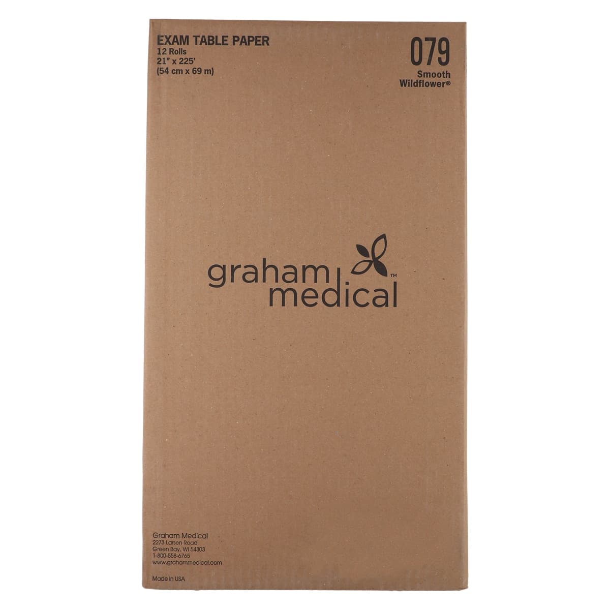 Graham Medical Exam Table Paper, Smooth, Wildflower Print, 21 in x 225 ft, 12 Rolls/Case thumbnail 3