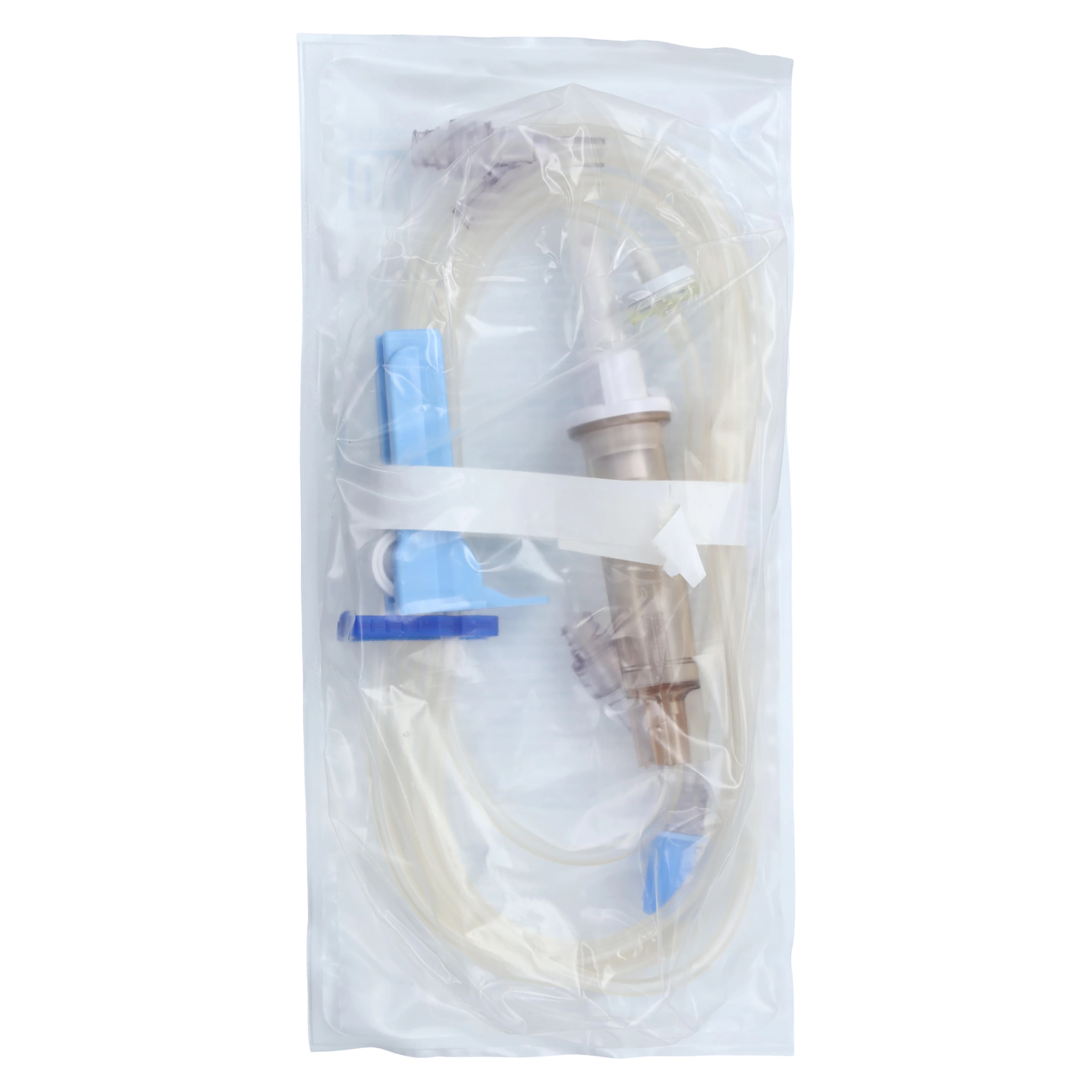 Baxter Continu-Flo IV Solution Set, 10 Drops/mL, 112" PVC, Male Luer Lock Adapter, Roller/Slide Clamp, 2 Clearlink Luer Activated Valves, Sterile, Latex-Free, 48/Case thumbnail 4