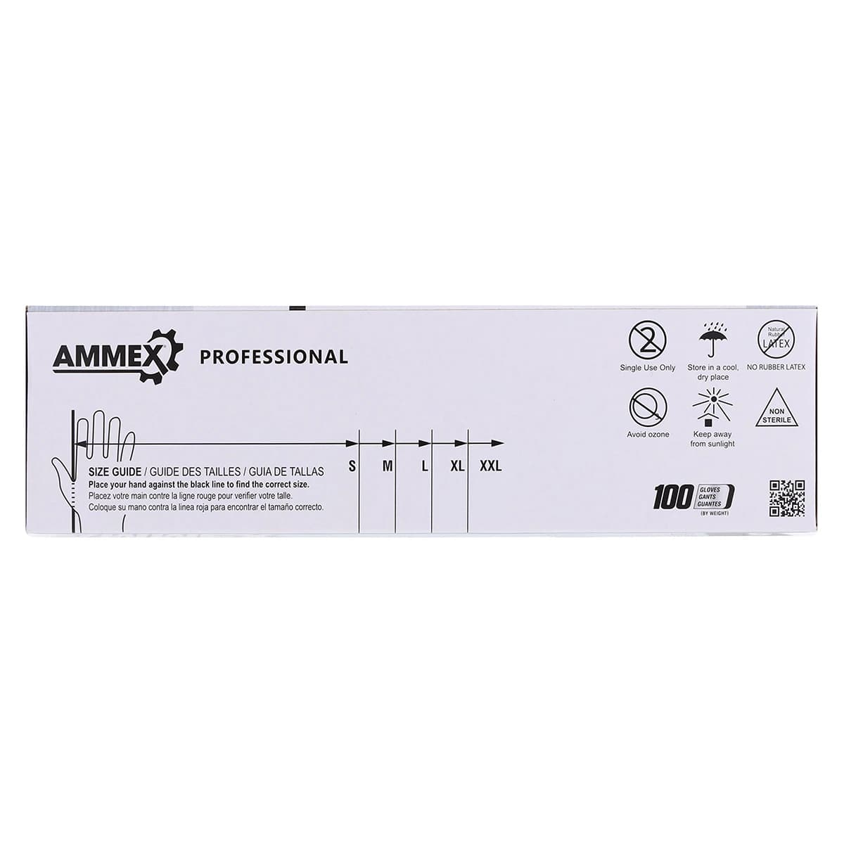 Ammex Black Nitrile Exam Gloves, Powder Free, Non-Sterile, Small, 100/Box thumbnail 6