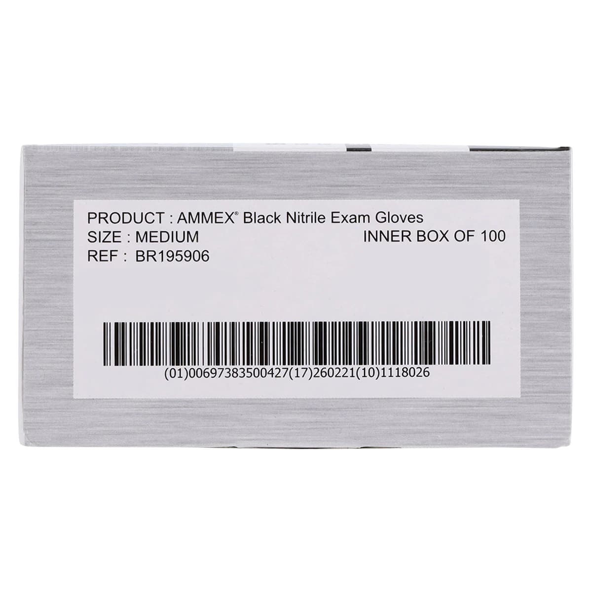 Ammex Black Nitrile Exam Gloves, Powder Free, Non-Sterile, Medium, 100/Box thumbnail 8