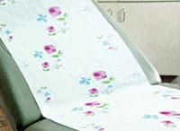 Graham Medical Rose Garden Exam Table Paper, Smooth, 18 in x 225 ft, 12 Rolls/Case - Table Paper Smth Rose Garden - Image 1