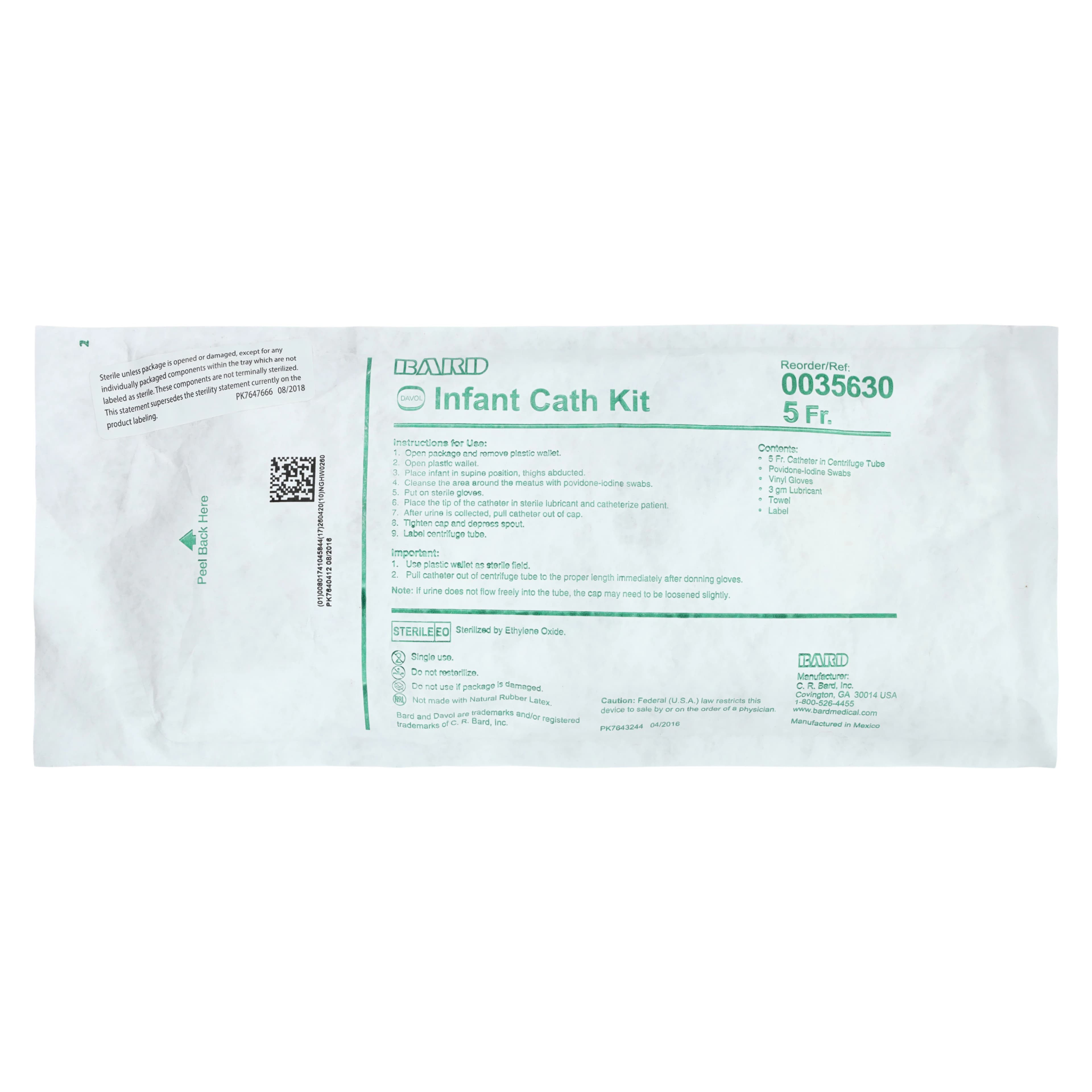 Bard Medical Cath Kit Infant Sterile, Urine Specimen Kit, 5Fr thumbnail 11