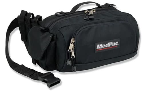 MedPac Gluteus Medius Medical Fanny Pack, 8.5 x 6.25 x 4 in, Black, Zipper Closure, Self-Centering Web Belt - Fanny Pack Gluteus Maximu - Image 1