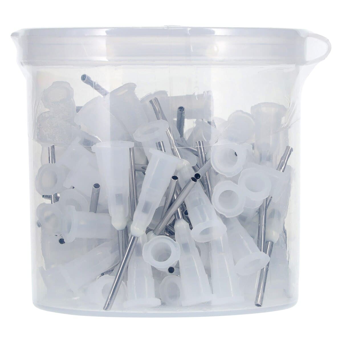 Vista Apex Appli-Vac 3/4" Bendable Needle Tips, 16 Gauge, White, 100/Cup, 315116 thumbnail 2