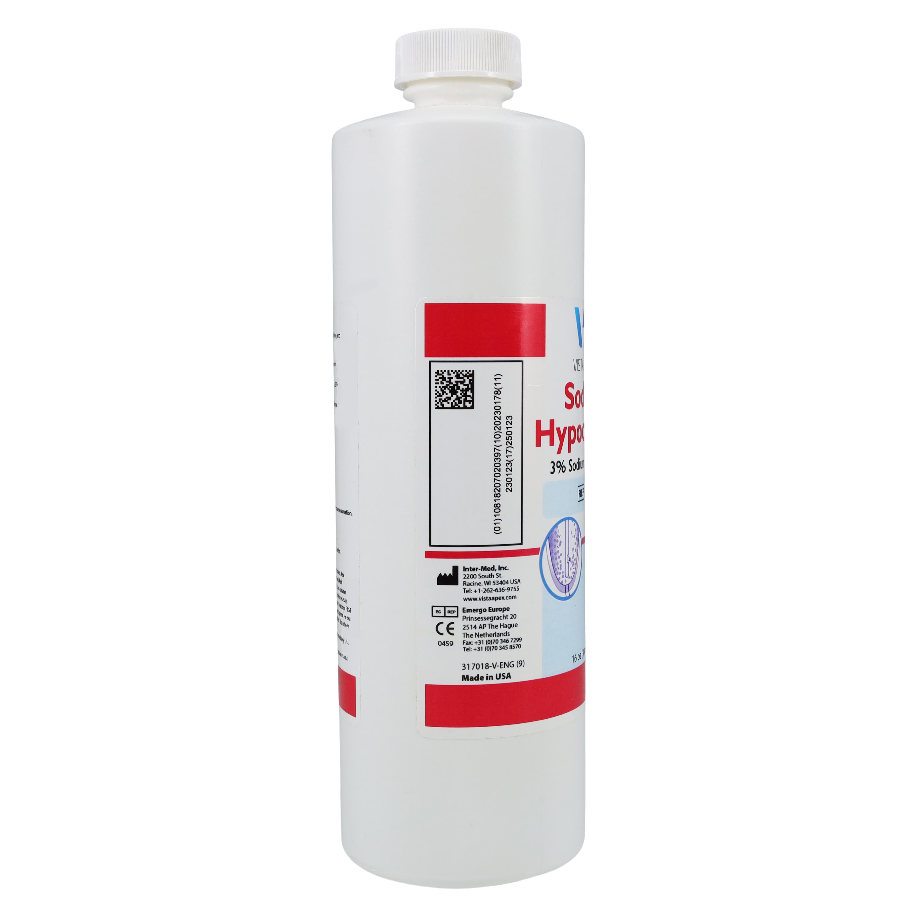 Sodium Hypochlorite 3% Solution, 16 oz (480 mL) Bottle, 317018 thumbnail 4