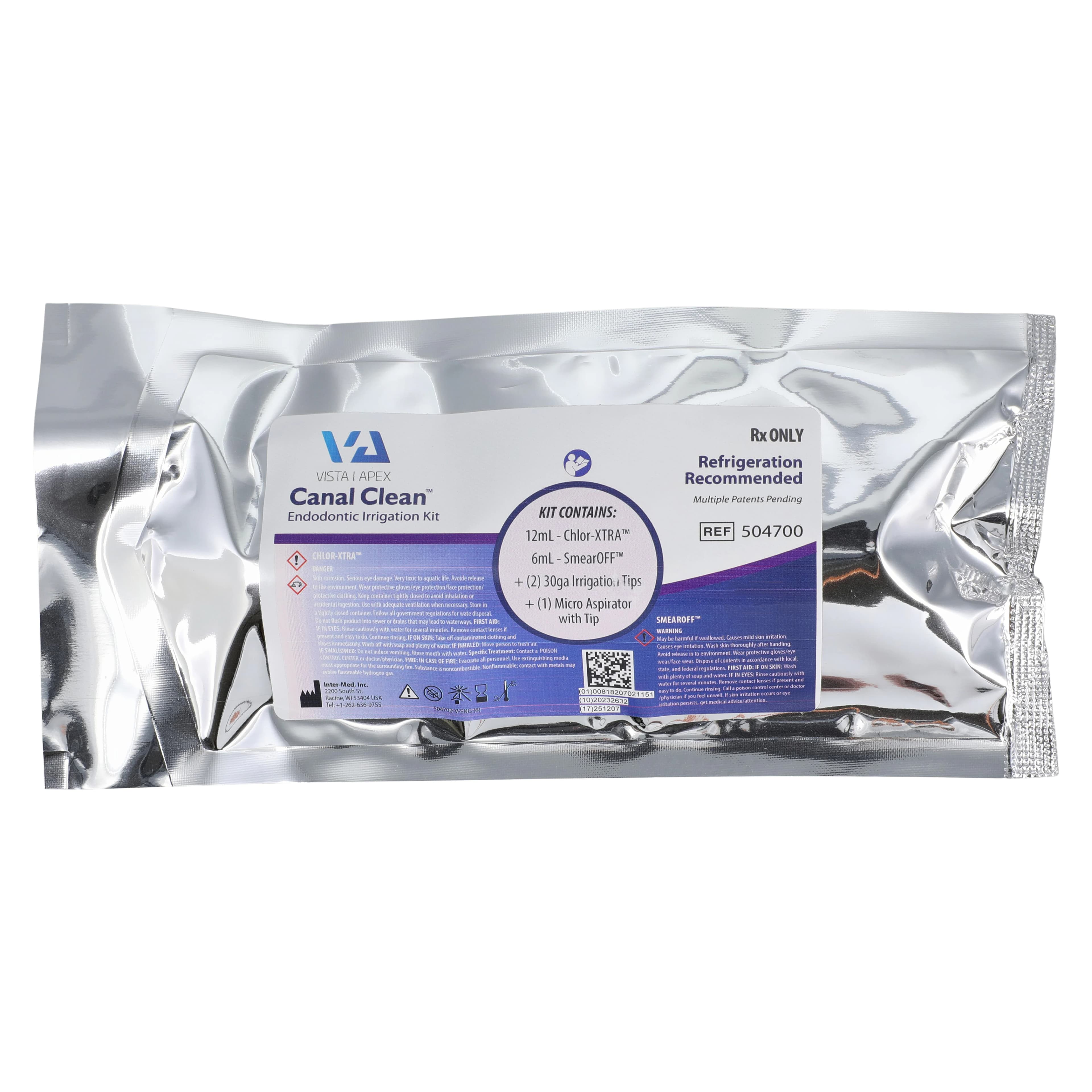 VPro CanalClean CA Endodontic Procedural Kit, 4/Pk, 504700 thumbnail 2