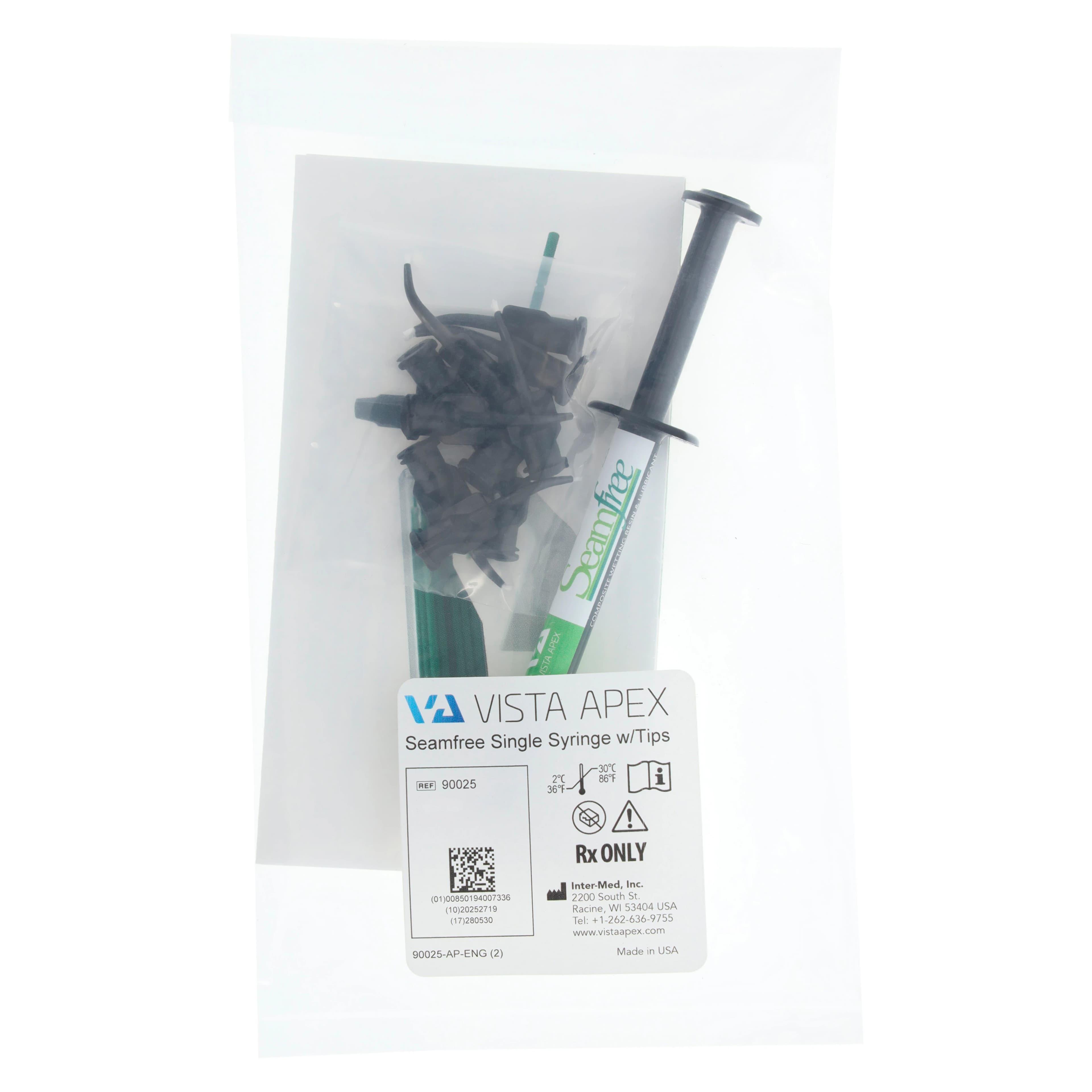Vista Apex Seamfree Composite Wetting Resin and Lubricant Syringe Kit, 1.2 mL, with 10 Exacta-Flo Tips, #90025 thumbnail 6