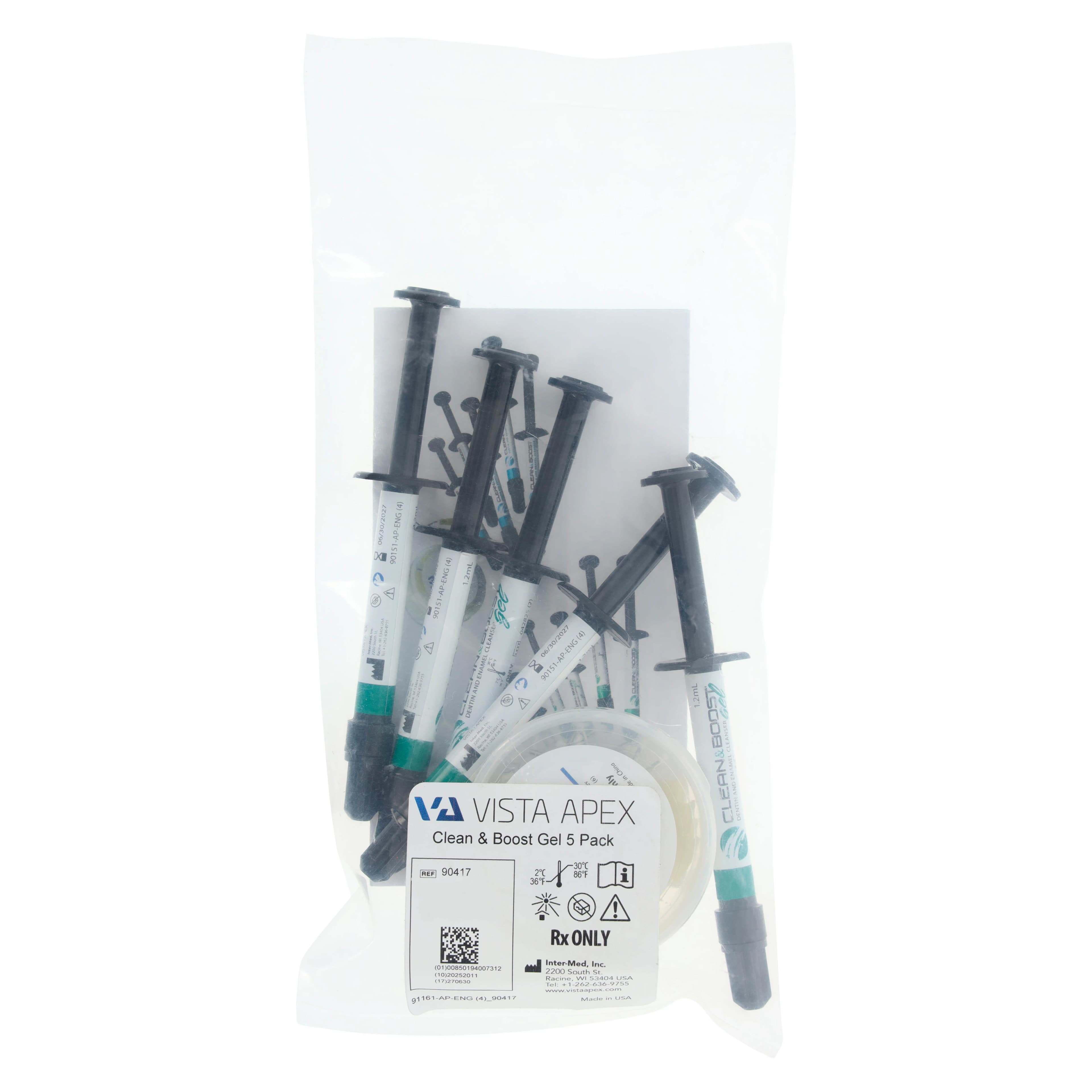 Clean & Boost Dentin and Enamel Cleanser Gel, 1.2 mL Syringe, 5/Pk with 20 Stat-Flo Tips, 90417 thumbnail 7