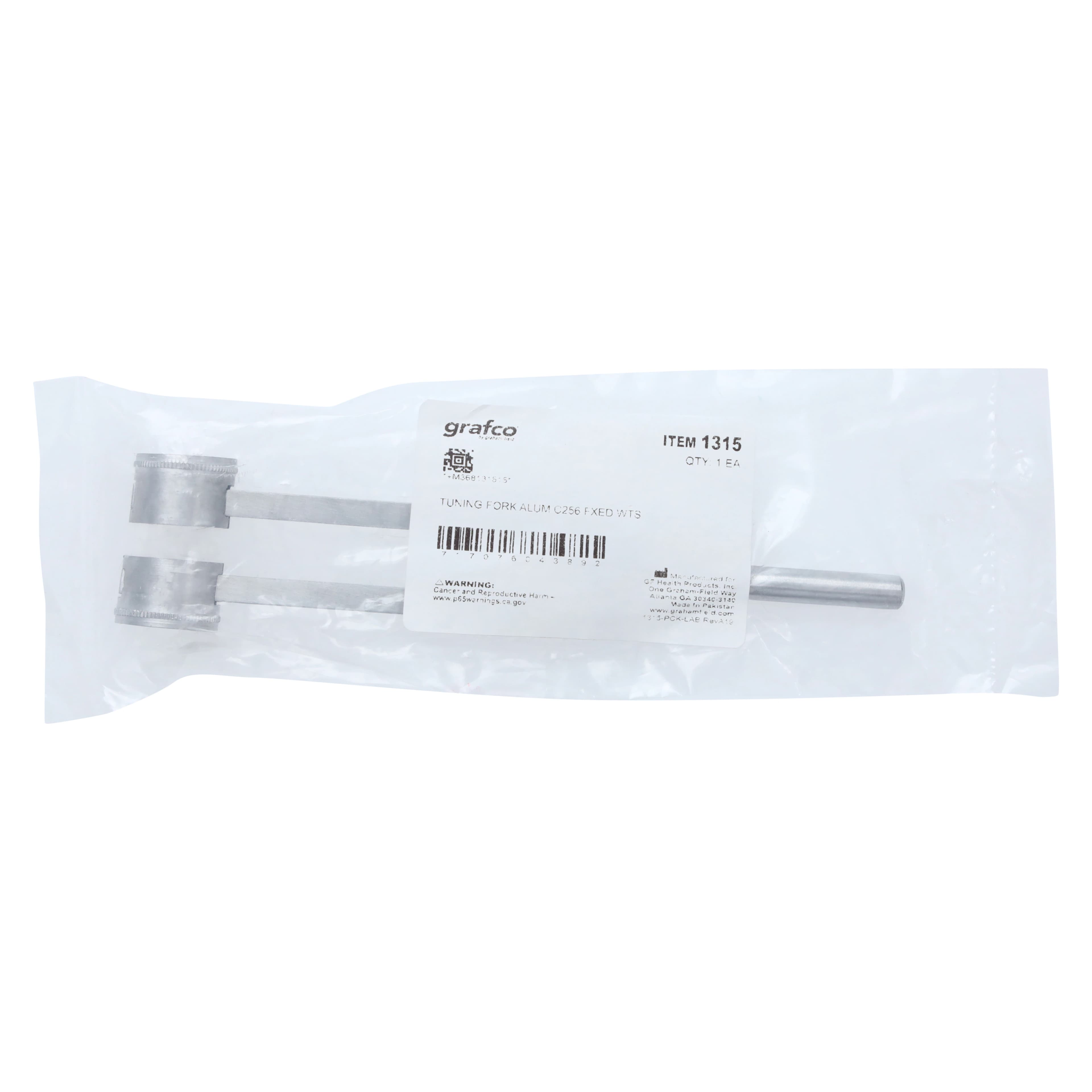 Graham-Field Tuning Fork C-256 Fixed Weight, 256 Hz, Aluminum Alloy, Each thumbnail 6