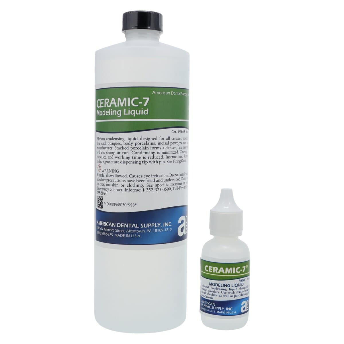 Ceramic-7 Modeling Liquid for Porcelain Build-Up, 16 oz Bottle - Ceramic-7 Modeling Liquid 16oz - Image 1