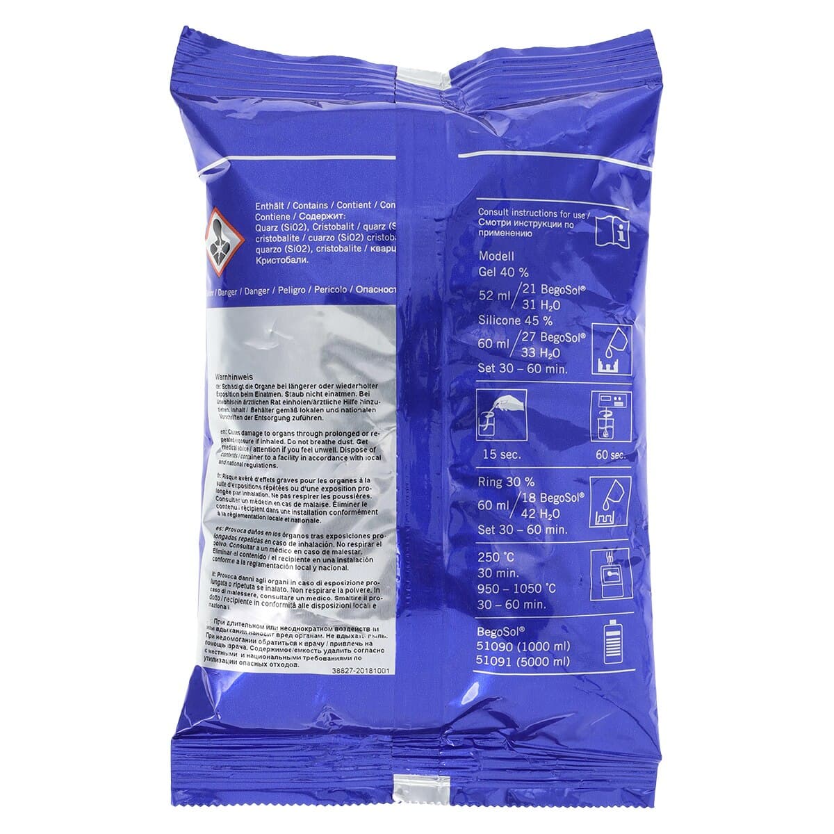 Wirovest® Phosphate-Bonded Investment Material for Partial Dentures, 400g Packets, Pack of 45 thumbnail 3