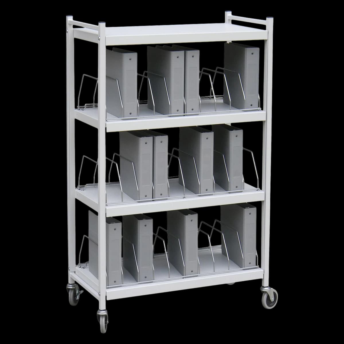 Omnimed Omnicart 30-Capacity Chart Rack, 18" x 36" x 61", Each - Omnicart 30 Capacity - Image 1