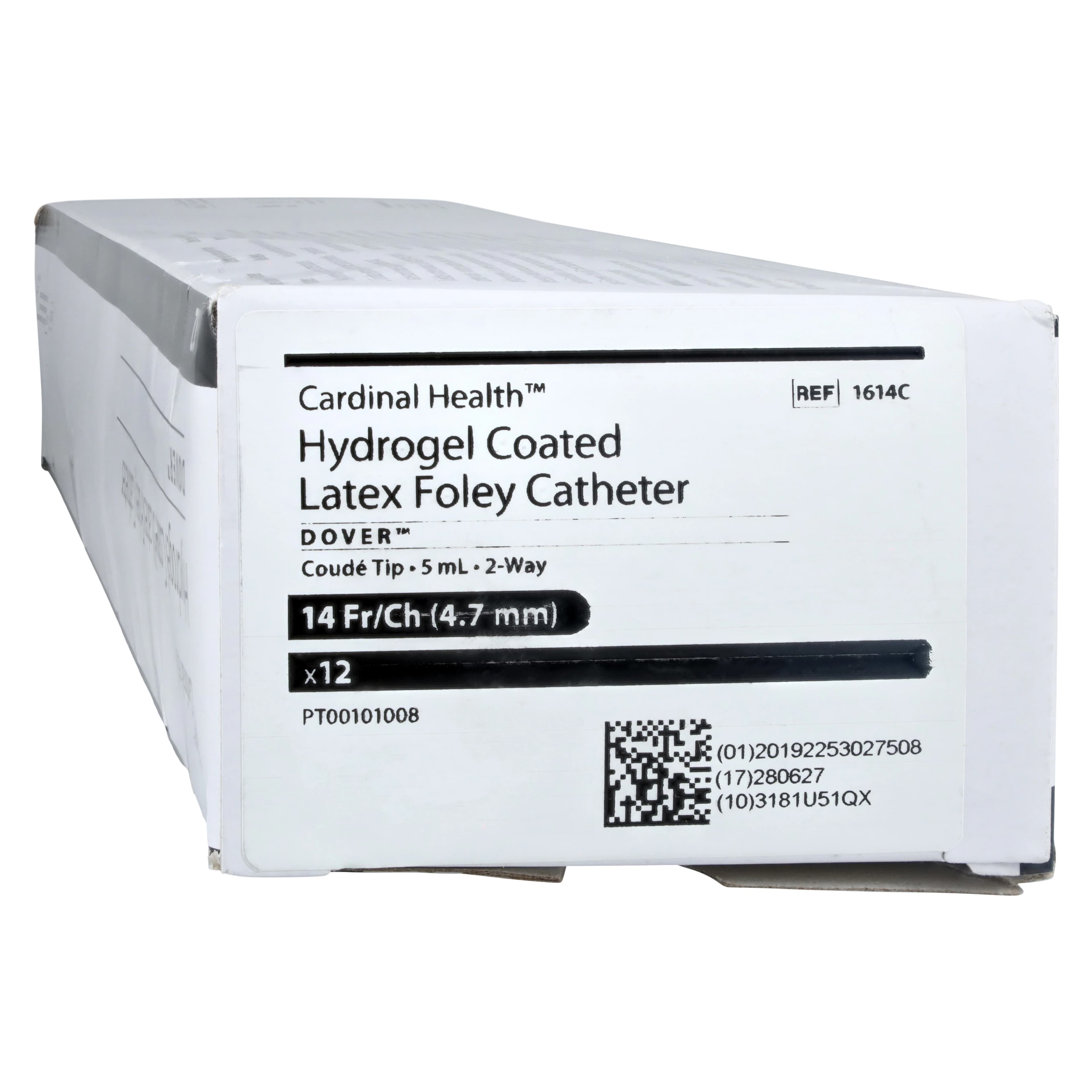 Dover Ultramer 2-Way Foley Catheter, Coude Tip, Latex, 14 Fr, 5 cc, 14FR - Cath Foley Coude 5cc 14FR - Image 1