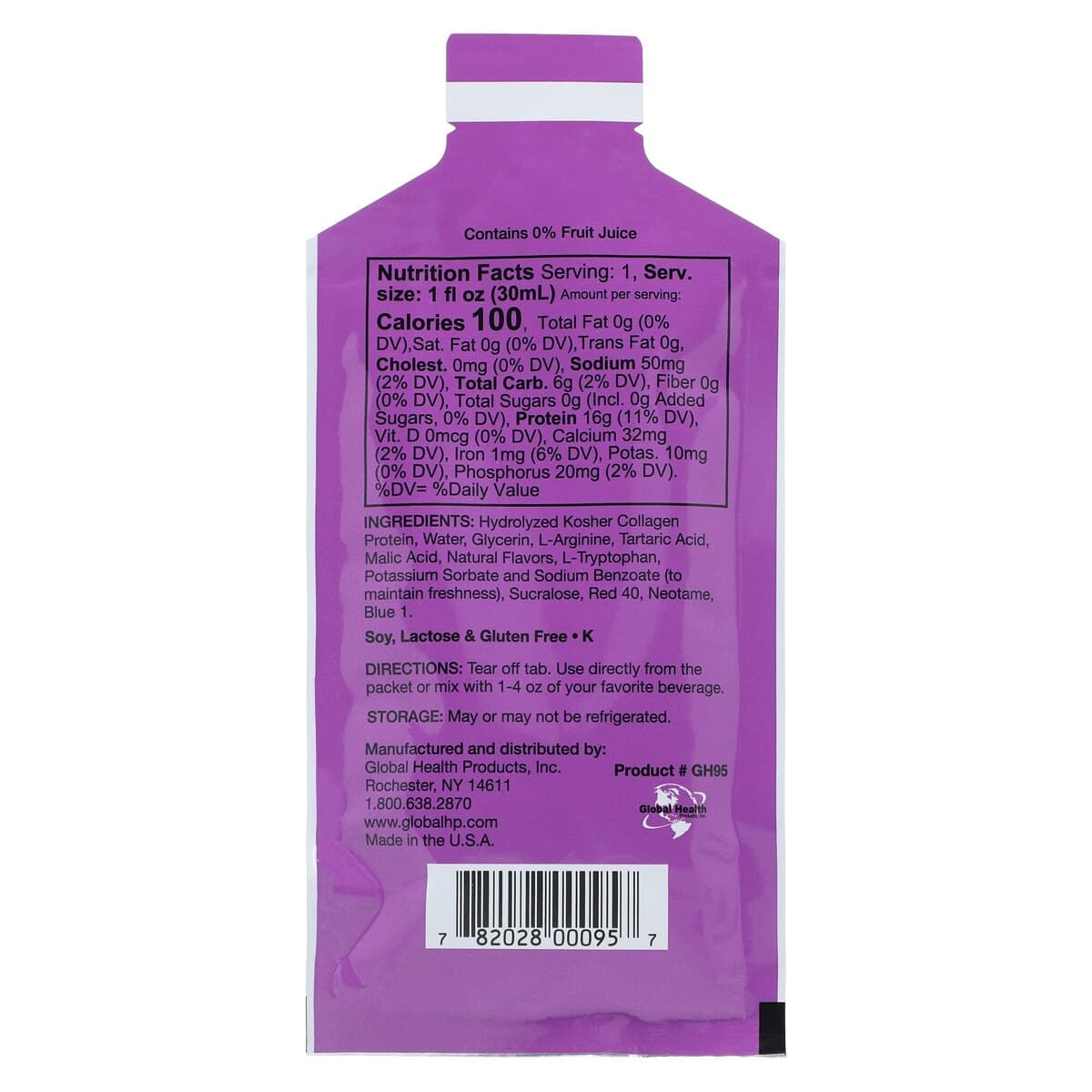 LiquaCel Protein Grape Single Serve Packet, 100/Case thumbnail 2