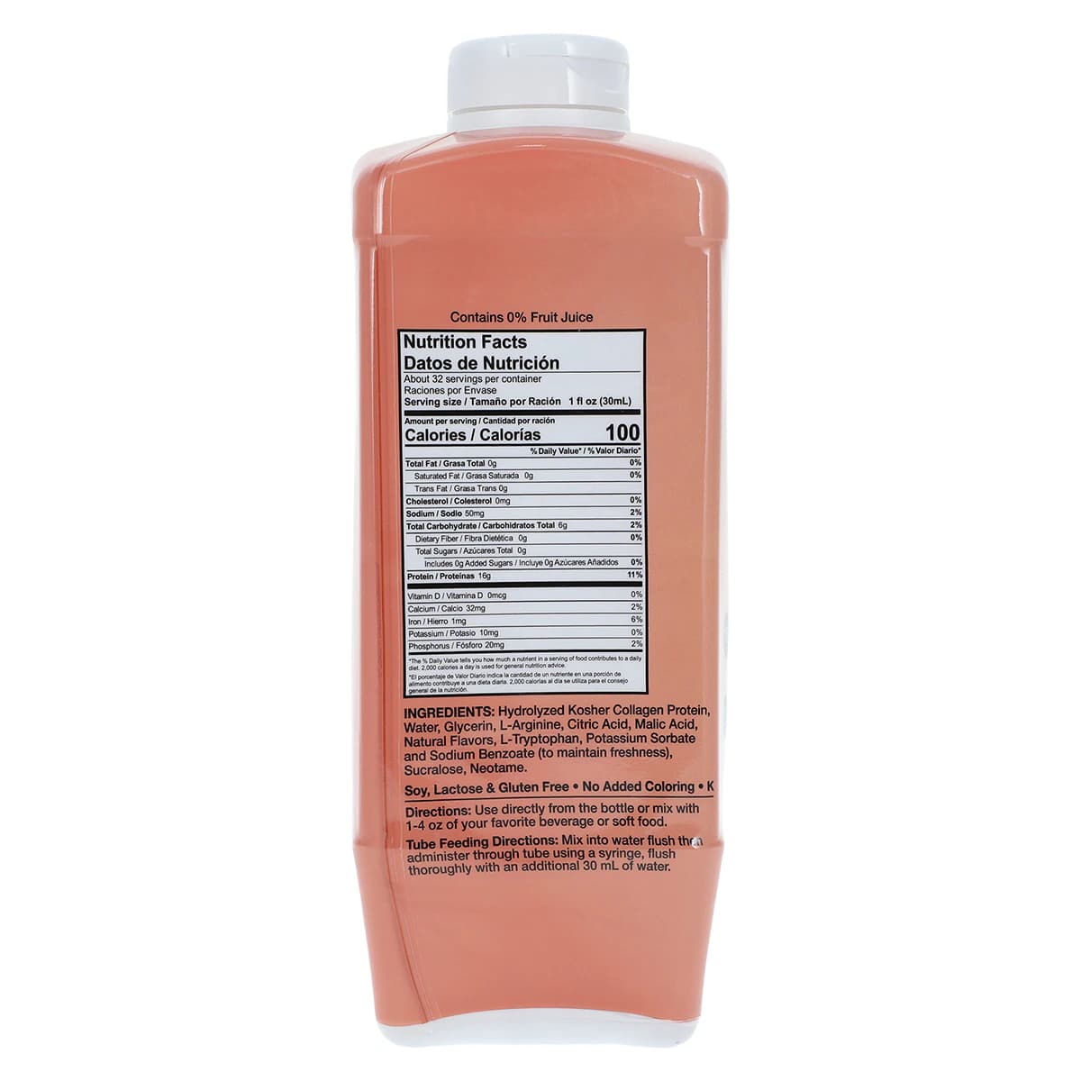LiquaCel Protein Drink, Peach Mango, 32 oz Bottle, 6/Case thumbnail 2