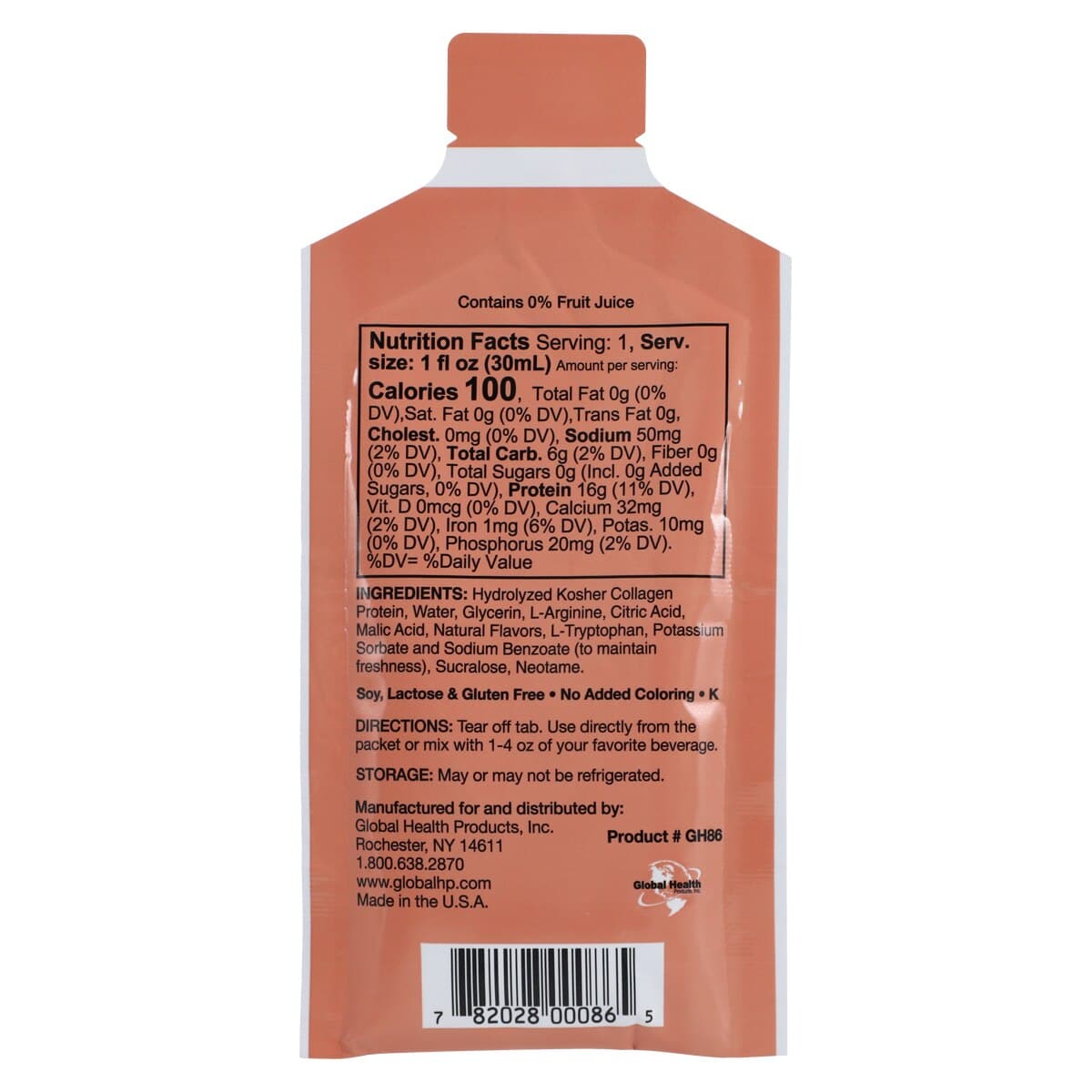 LiquaCel Protein Supplement, Peach Mango, Single-Use Packet, 100/Case thumbnail 2
