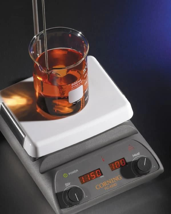 Corning Lifesciences PC-420D Stirring Hot Plate, 5x7 with Digital Display, 60-1150 RPM, 5-550°C, 120V - Hotplate PC-420D 5x7 w/Dig Dsp - Image 1