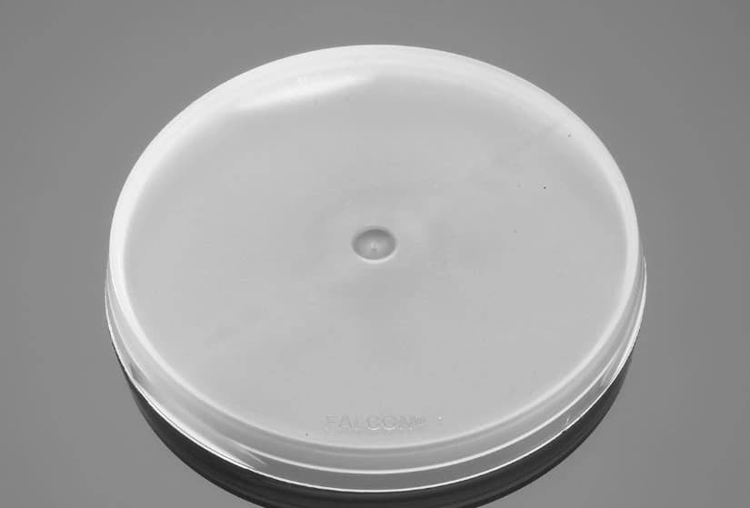Corning Falcon Sterile Polypropylene Lid for 4.5/8 oz Sample Containers, Clear, 500/Case - Lid Falcon Container 4.5/8oz - Image 1