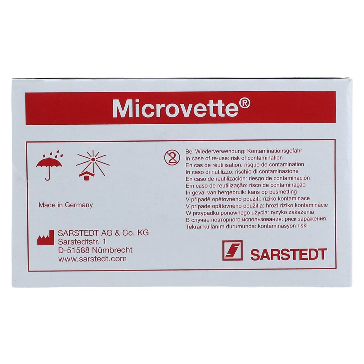 Sarstedt Microvette CB200 Blood Collection Capillary Tube, Polypropylene, 200 µL, Violet Cap, Non-Sterile, 100/Box thumbnail 4