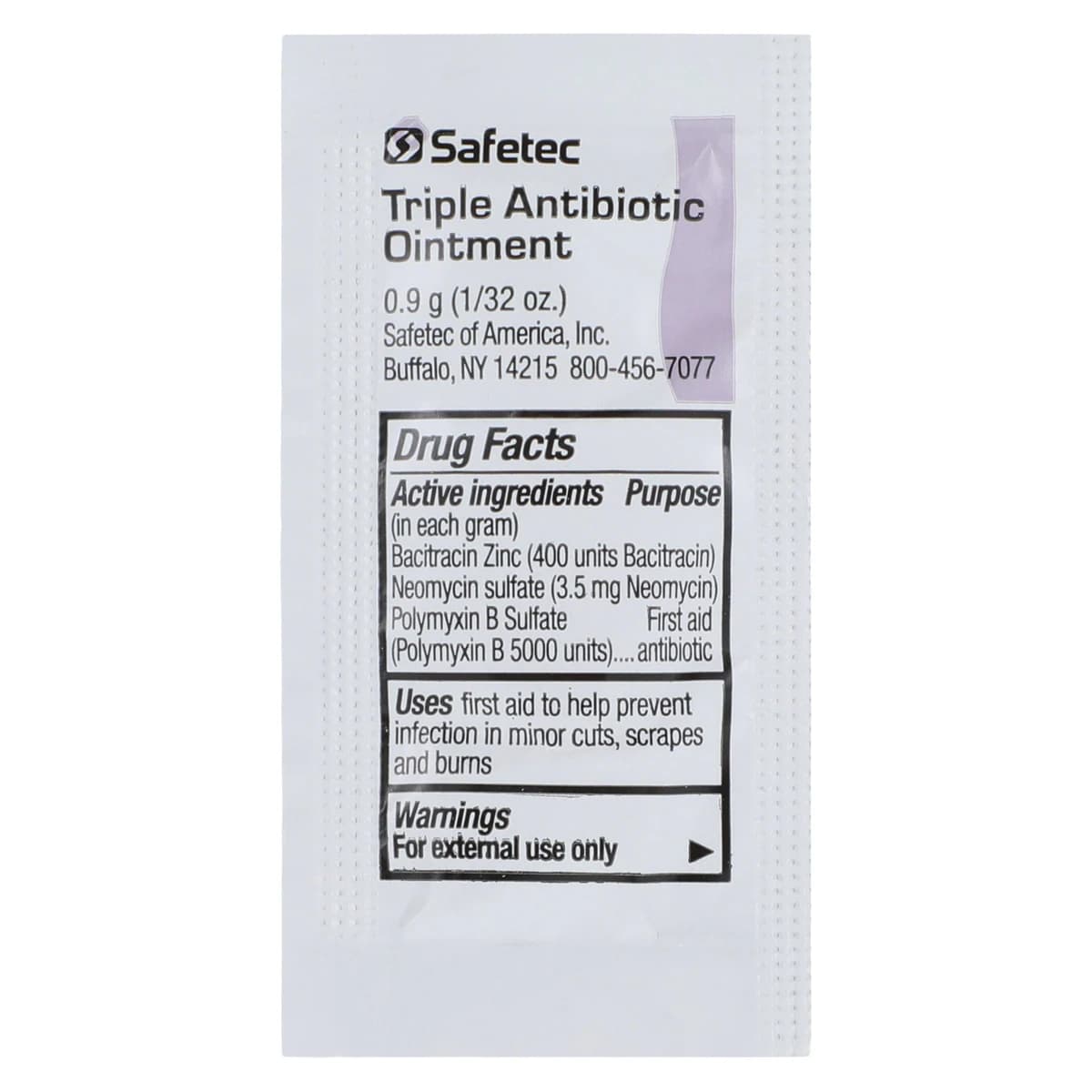 Safetec Triple Antibiotic Ointment, 0.9g, 144/Box thumbnail 3