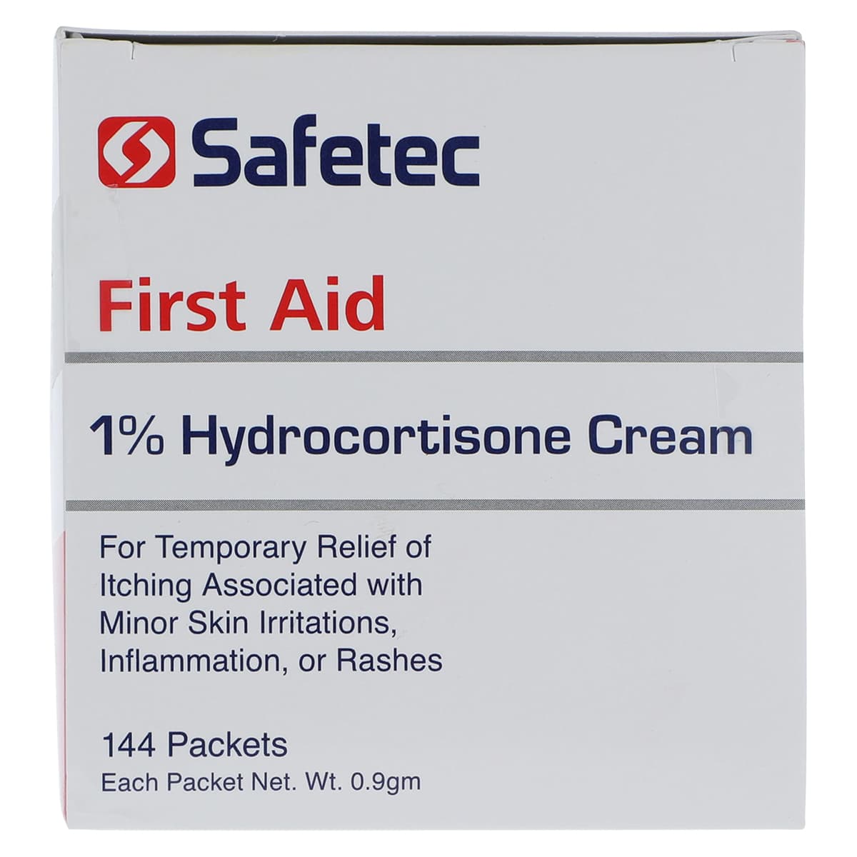 Hydrocortisone 1% Topical Cream, 0.9g Foil Packet, 144/Box, Safetec thumbnail 7