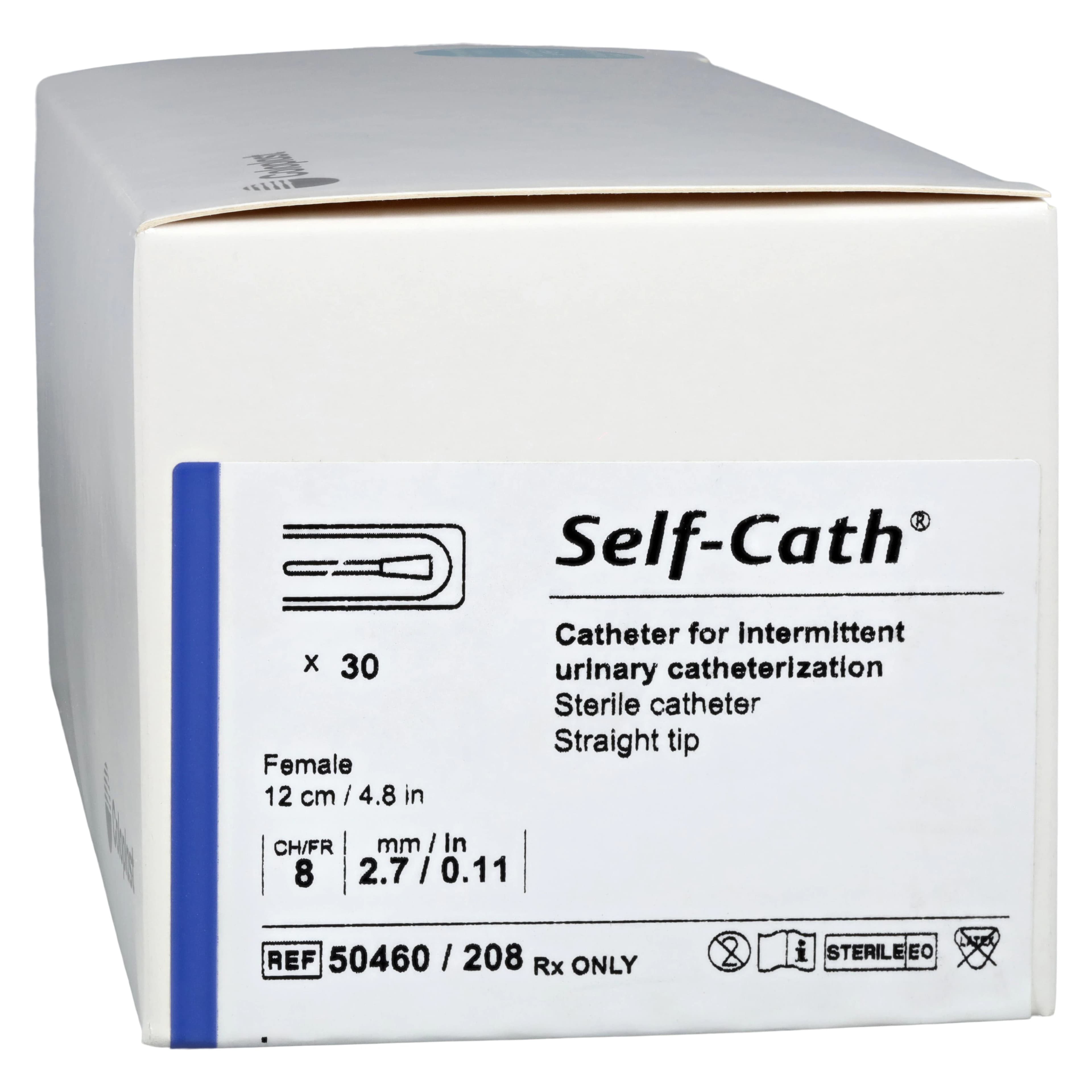 Mentor Intermittent Catheter, Straight Tip, Plastic, 8 Fr, Female Length - Catheter Female Self 8fr - Image 1
