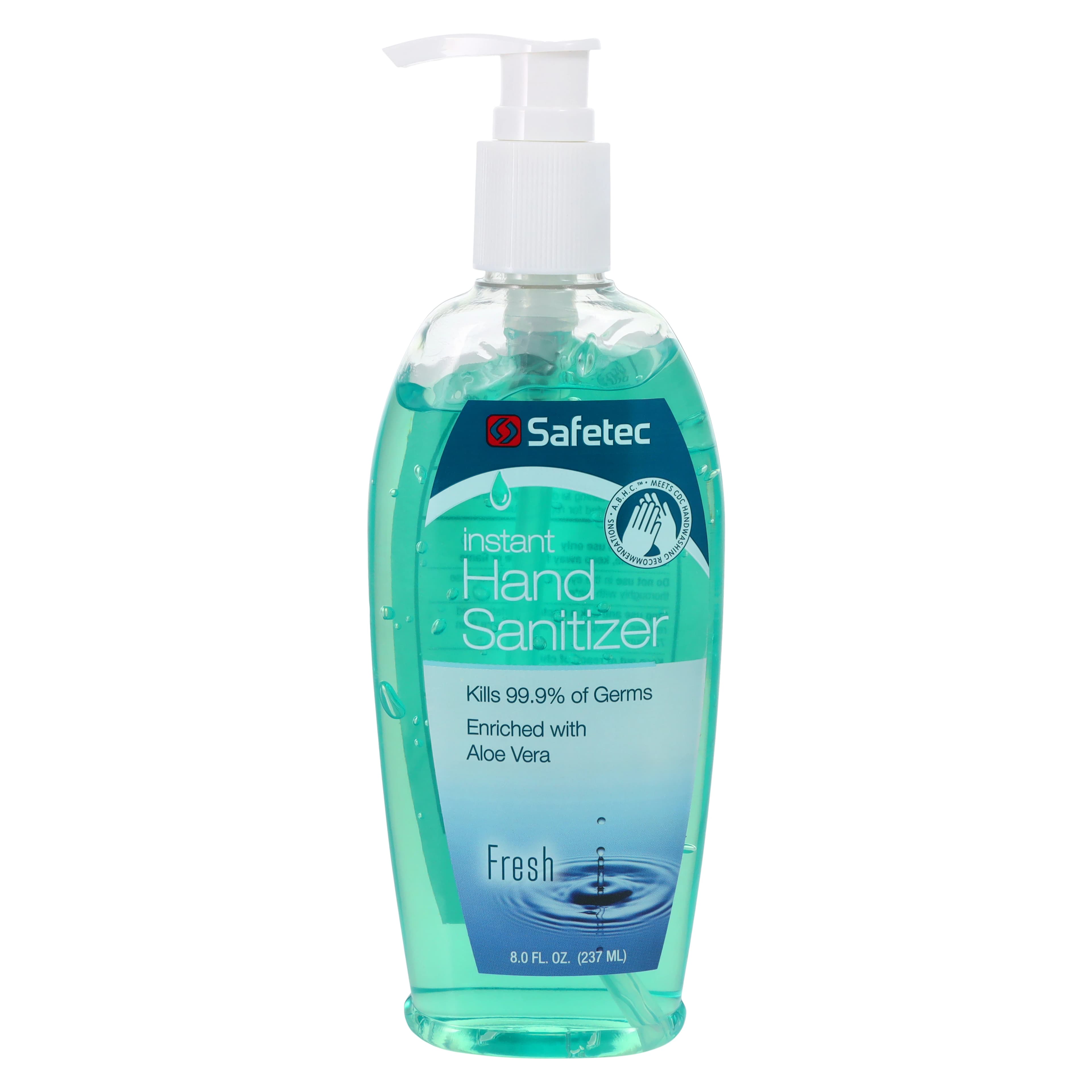 ABHC Gel Hand Sanitizer, 8 oz Bottle, 66.5% Ethyl Alcohol, Fresh Scent - ABHC Hand Sanitizer 8oz - Image 1