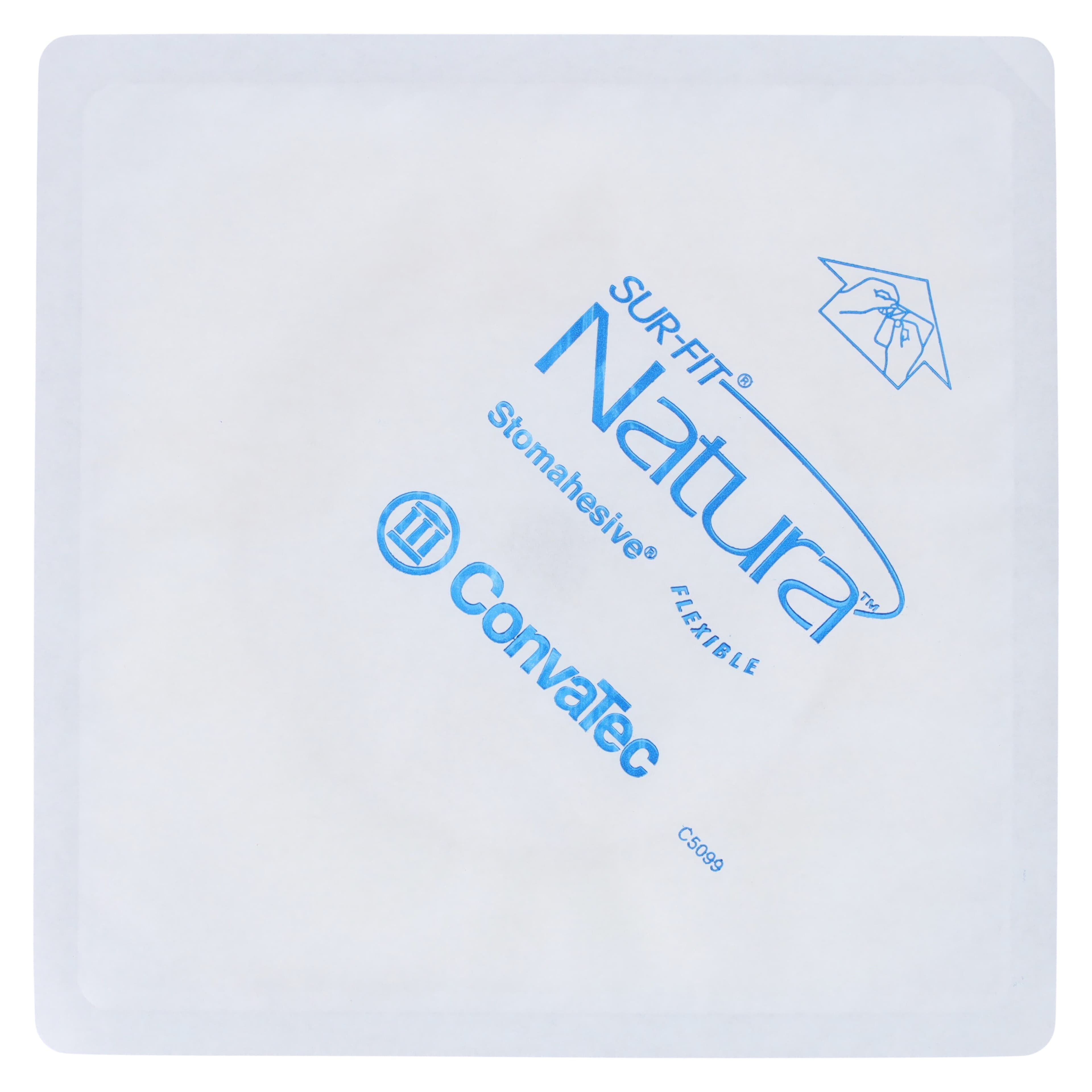 ConvaTec SUR-FIT Natura Stomahesive 2-Piece Skin Barrier, Tan, Cut-To-Fit, 5x5" (Wafer Flex 2-1/4") thumbnail 3