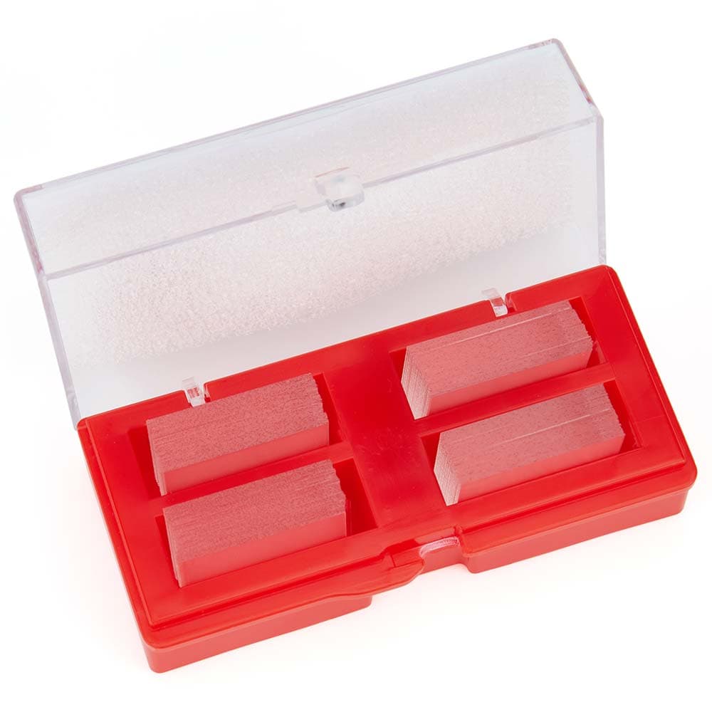 Globe Scientific Microscope Cover Glass, 18x18mm, Thickness #1, 10 Cases per Vacuum Pack, 1 oz - Cover Glass 18x18mm #1 - Image 1
