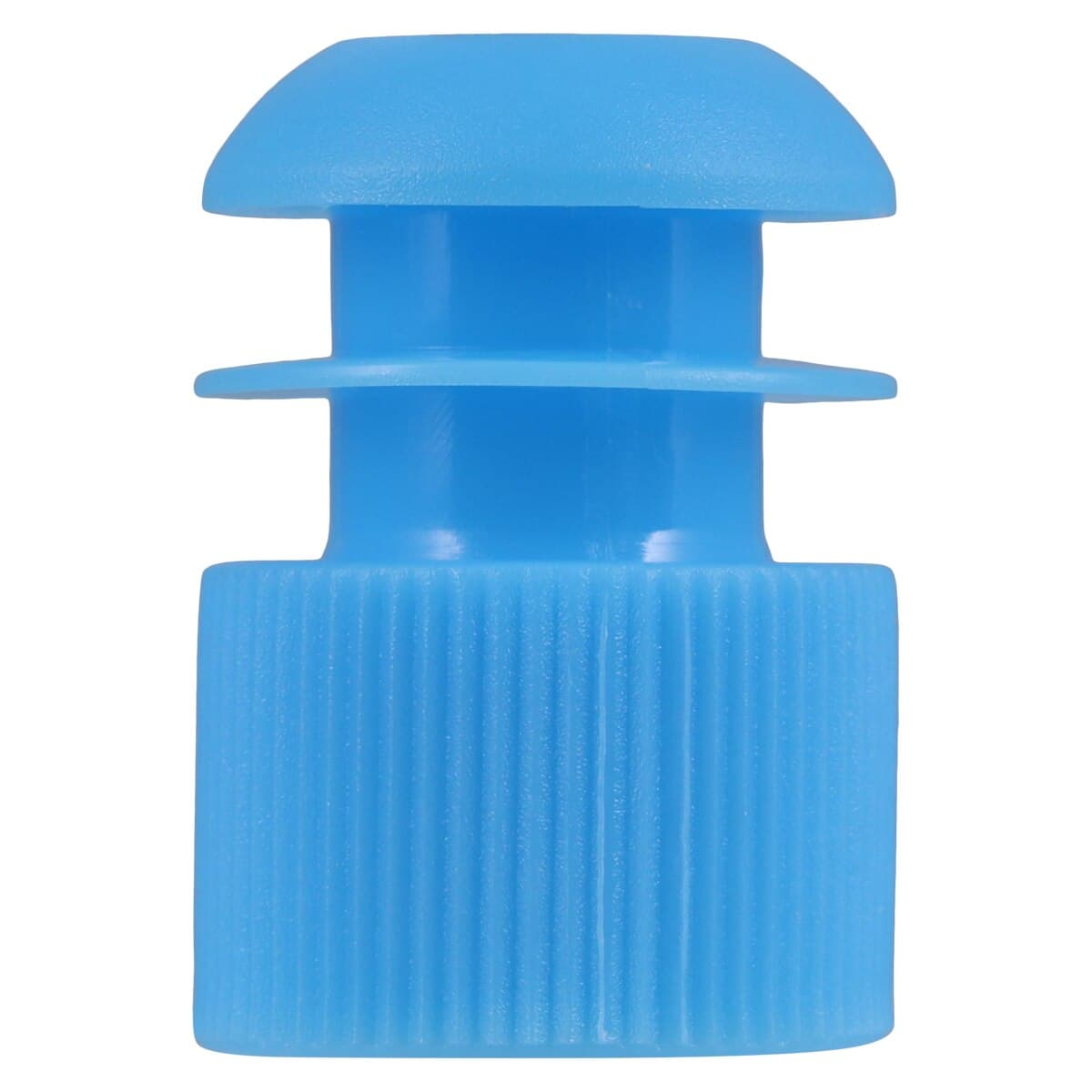 Globe Scientific Flange Plug Cap, Polyethylene, Blue, 16mm, 1000/Bag thumbnail 2