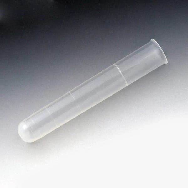 Globe Scientific Polypropylene Test Tube, 12mL, 16x100mm, Round Bottom, Graduated, Non-Sterile, 500/Case (4 Cases per Carton) - Test Tube 12mL Polypropylene - Image 1