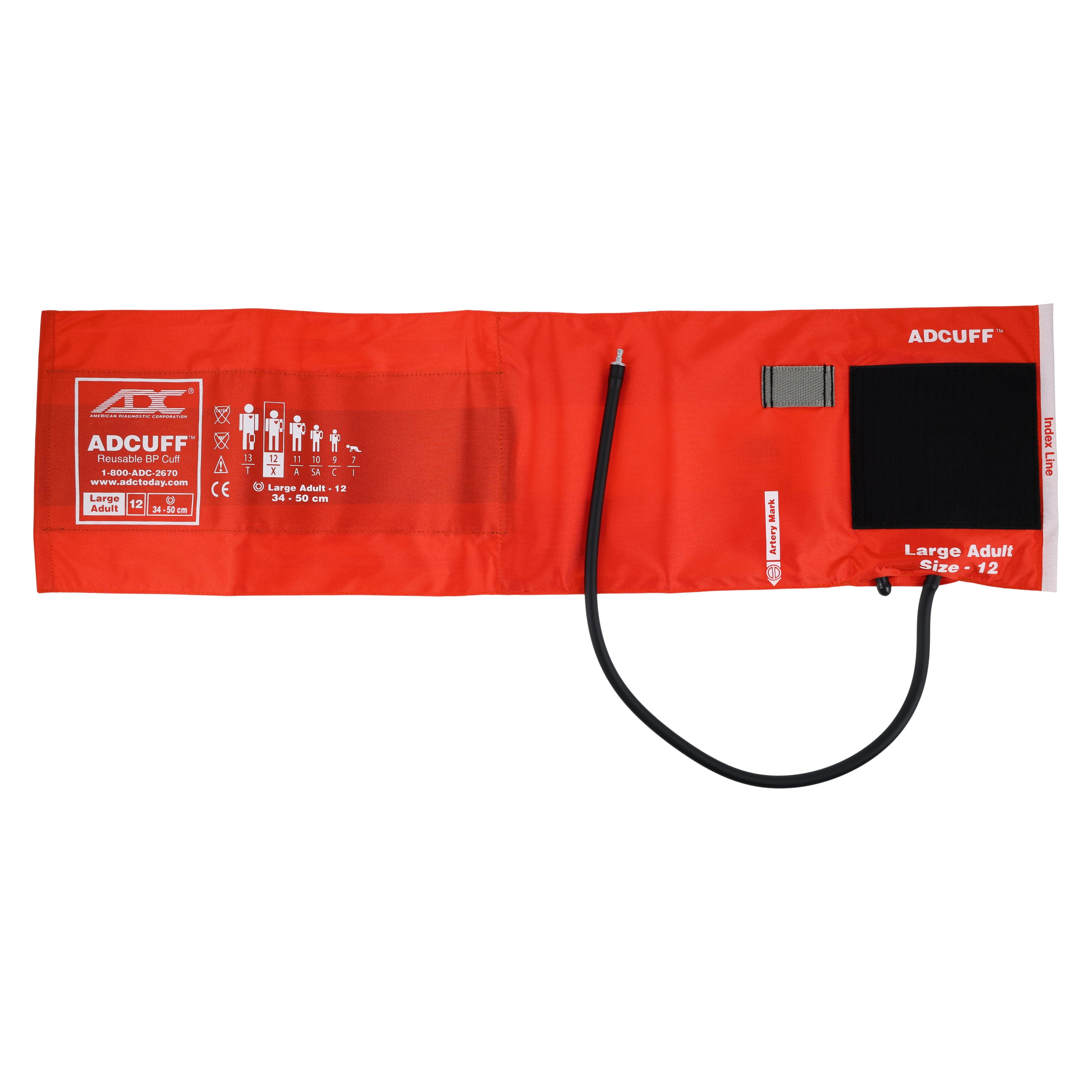 American Diagnostic Multikuf System 5 Blood Pressure Cuff Kit, Size 9-13, Orange, Latex-Free thumbnail 9