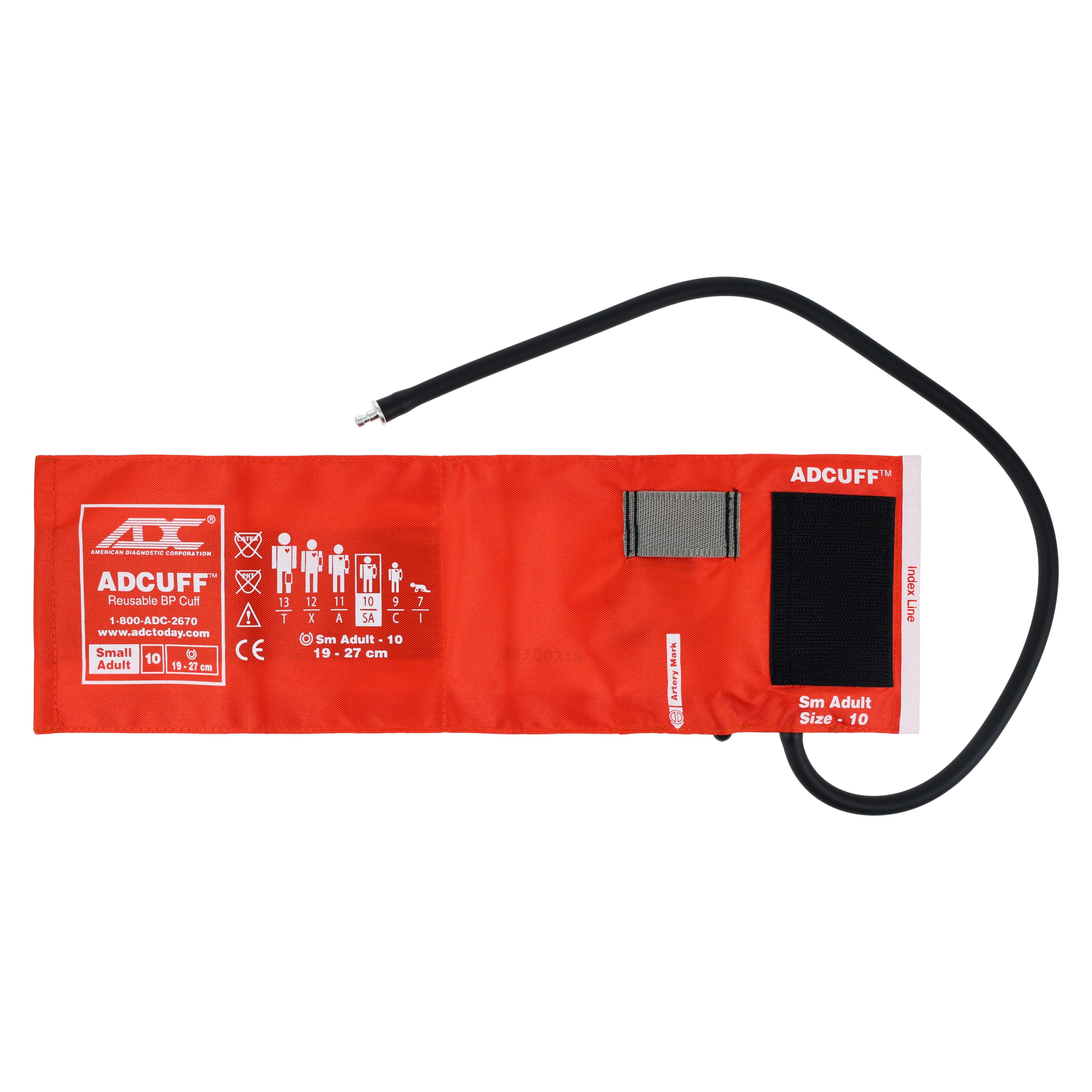American Diagnostic Multikuf System 5 Blood Pressure Cuff Kit, Size 9-13, Orange, Latex-Free thumbnail 8