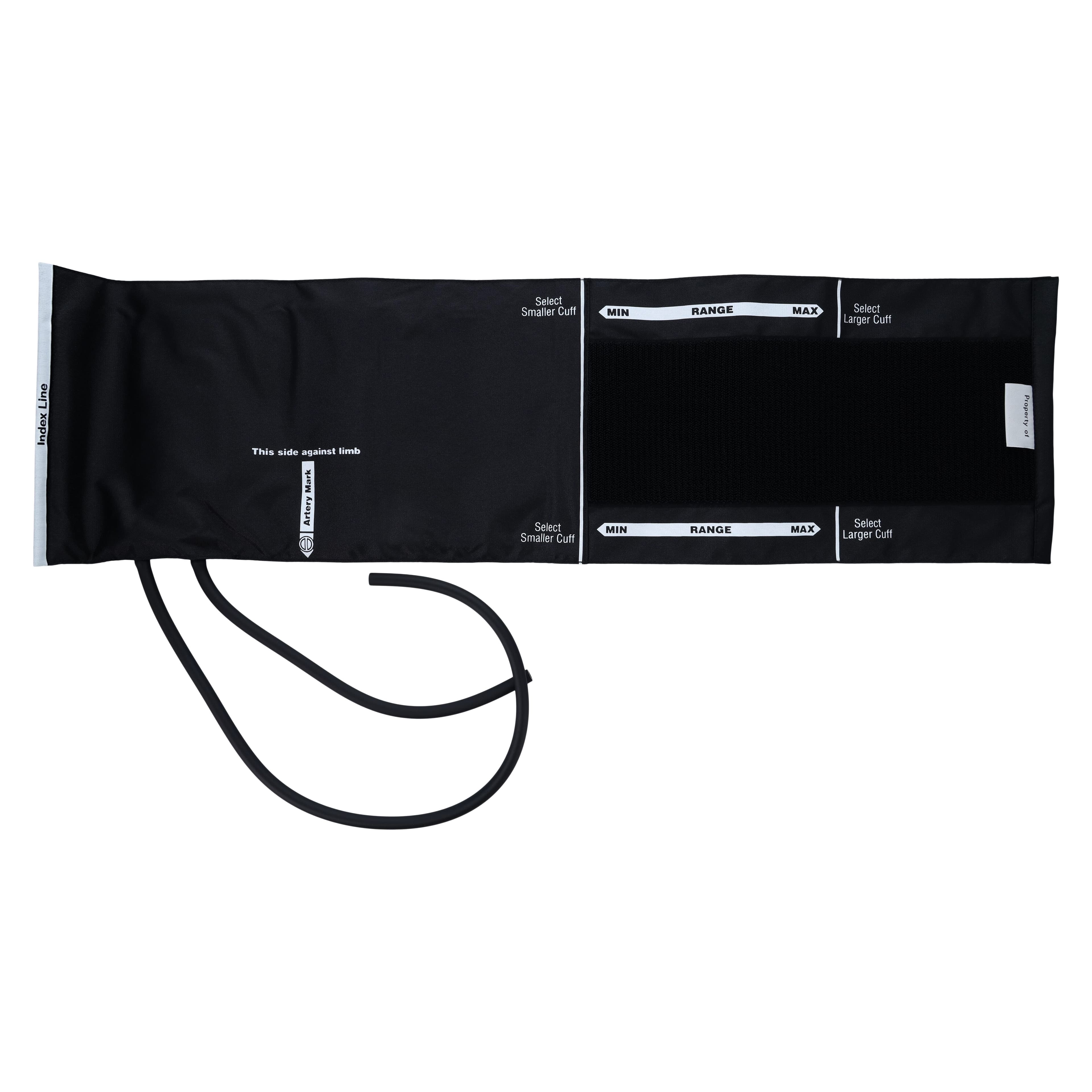 Diagnostix Adcuff Blood Pressure Cuff & Bladder, 2-Tube, Size 12, Black, Latex-Free, for Palm Style Instruments thumbnail 3