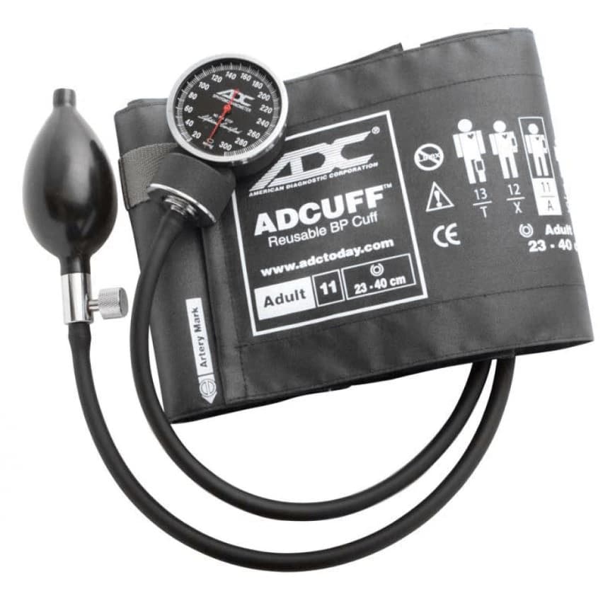 Diagnostix 720 Series Aneroid Sphygmomanometer, Size 11, Gray, Latex-Free, Arm Dial Display - Diagnostix Aneroid Sphyg Gray - Image 1