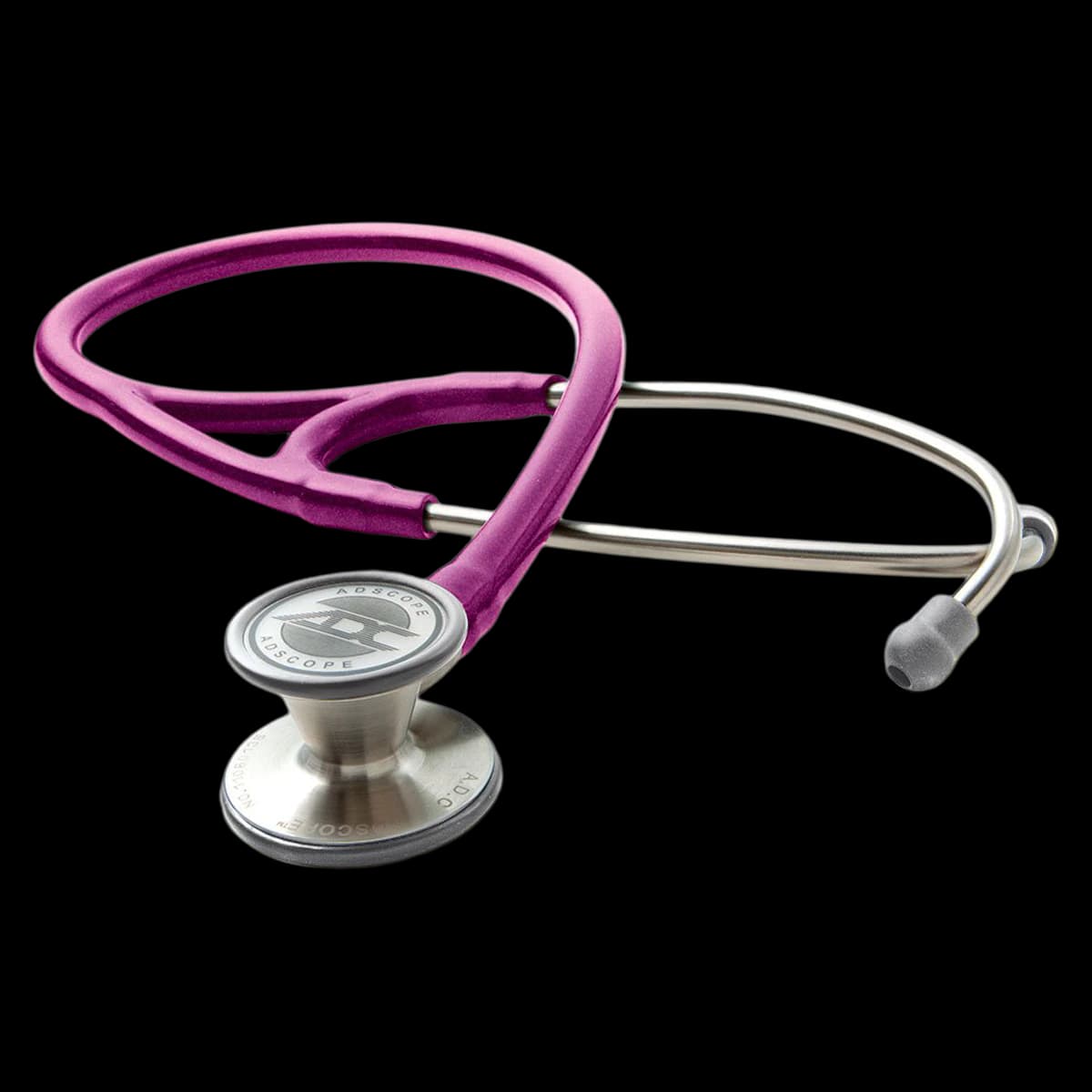 ADC Adscope 601 Cardiology Stethoscope, Metallic Raspberry, PVC Tubing, 601-1000 - Adscope 601 Cardio Stethoscope - Image 1