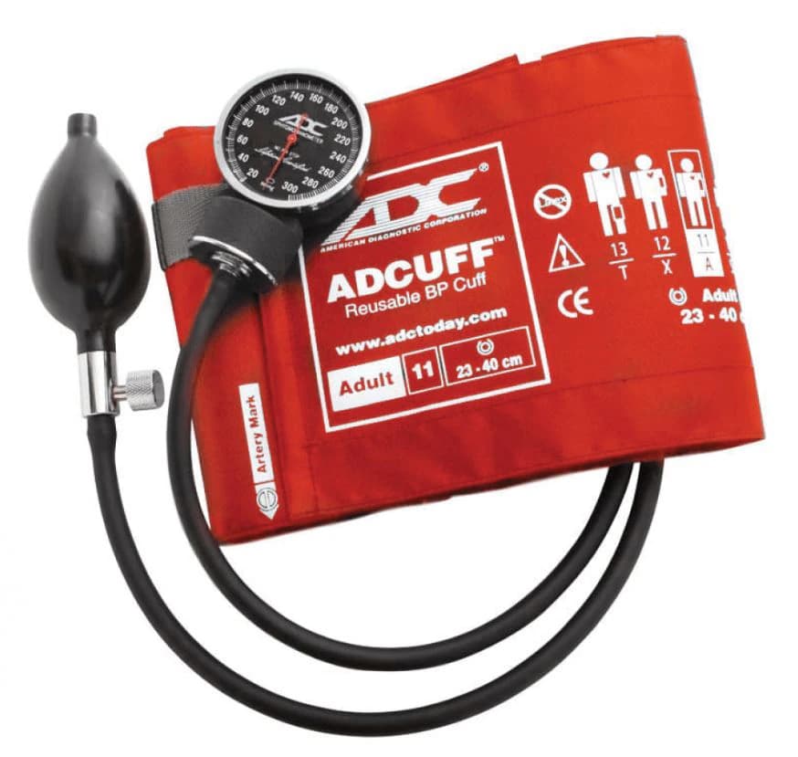 Diagnostix 720 Series Aneroid Sphygmomanometer, Size 11, Orange, Latex-Free, Arm Dial Display - Diagnostix 720 Pocket Sphyg - Image 1
